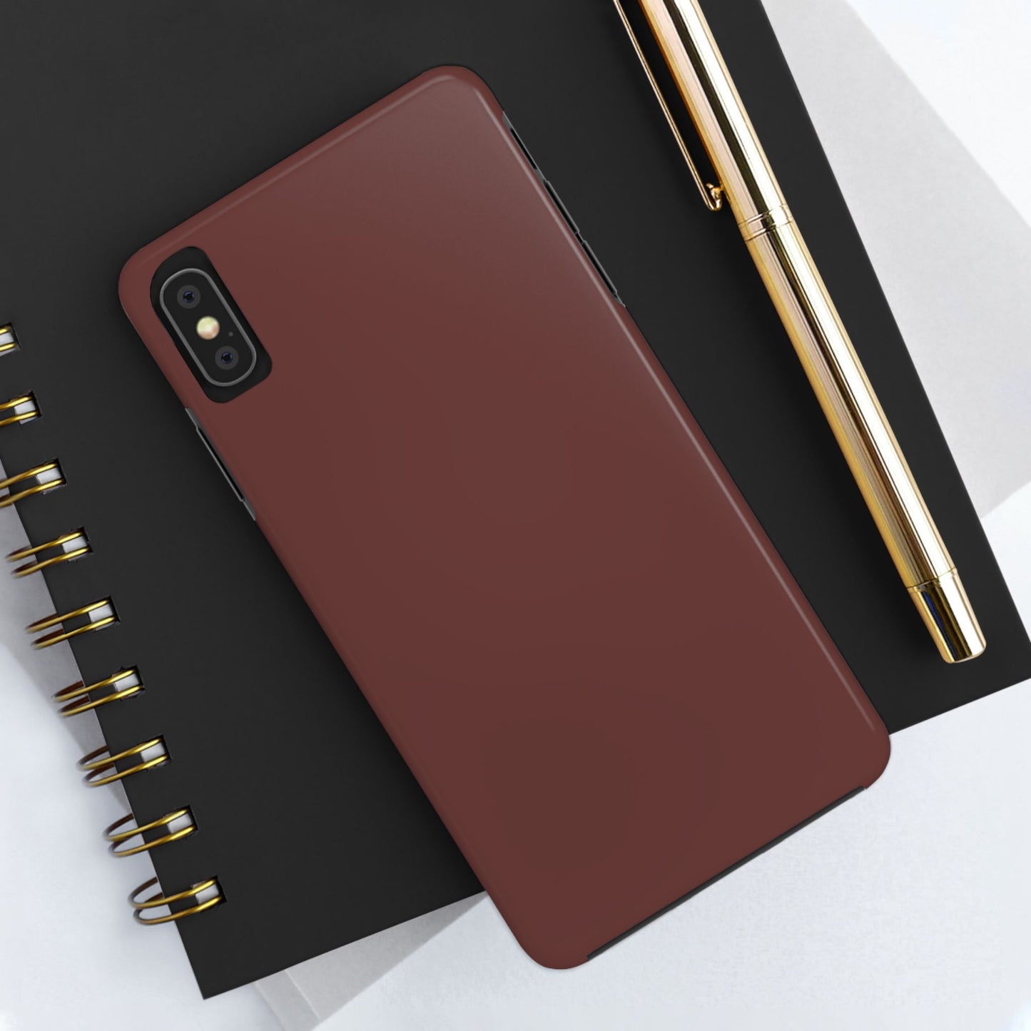 Phone Case - Garnet Color Fall 2025 Trending Color, Sturdy Phone Cases, Durable Cell Phone Covers, Trendy Gadget Protection, Unique Phone Accessories- iPhone, Samsung