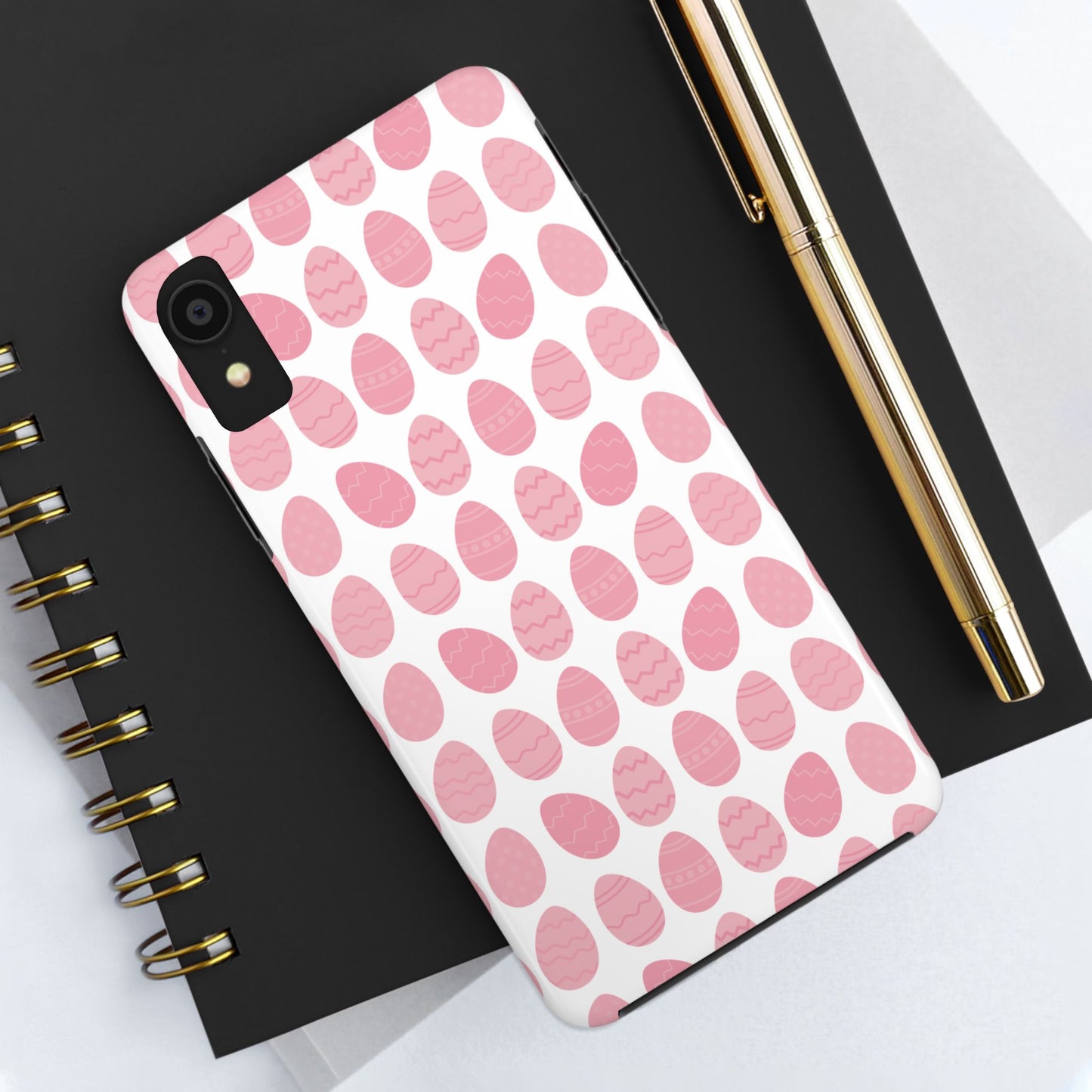 Pink Easter Egg Tough Phone Cases - Durable Protection for Spring Celebrations iPhone Samsung Galaxy - MahaCase