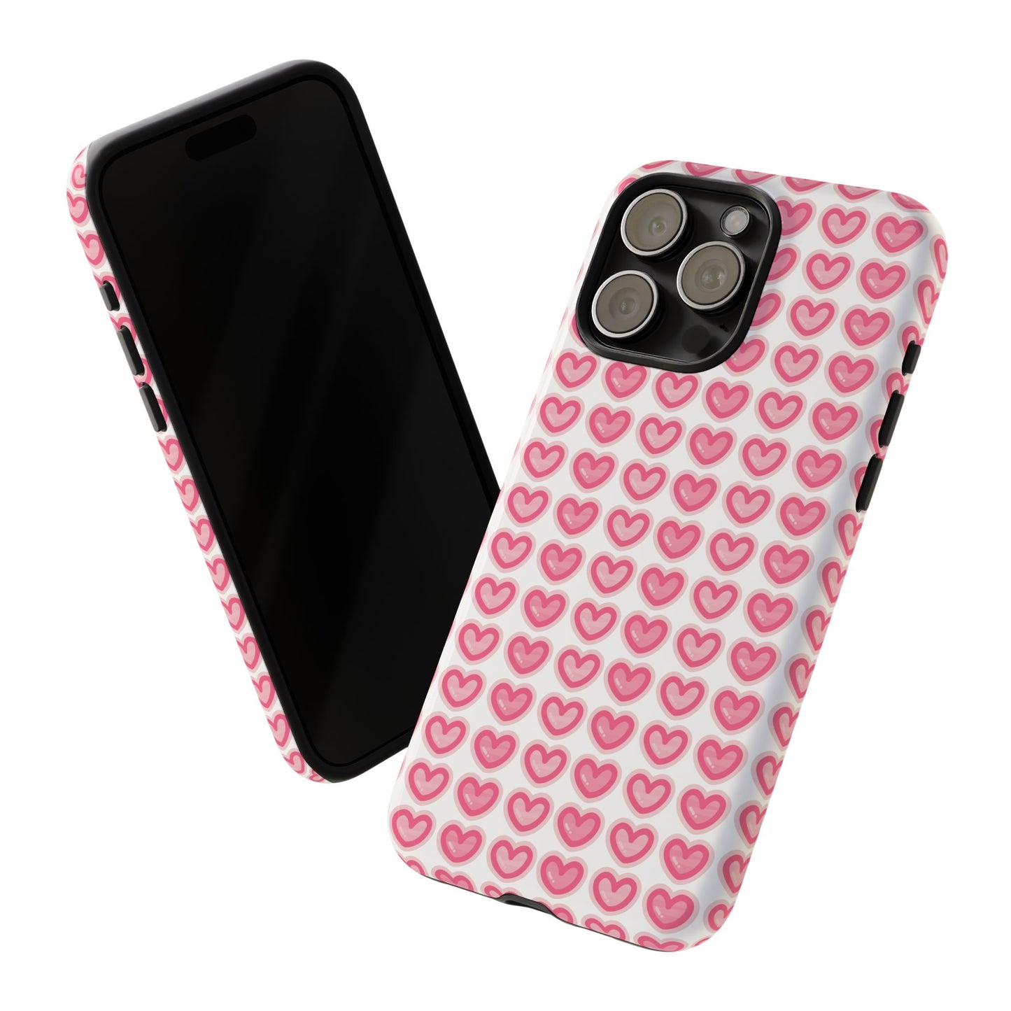 Hearts Pattern - Tough Cases iPhone Samsung Google Pixel - MahaCase