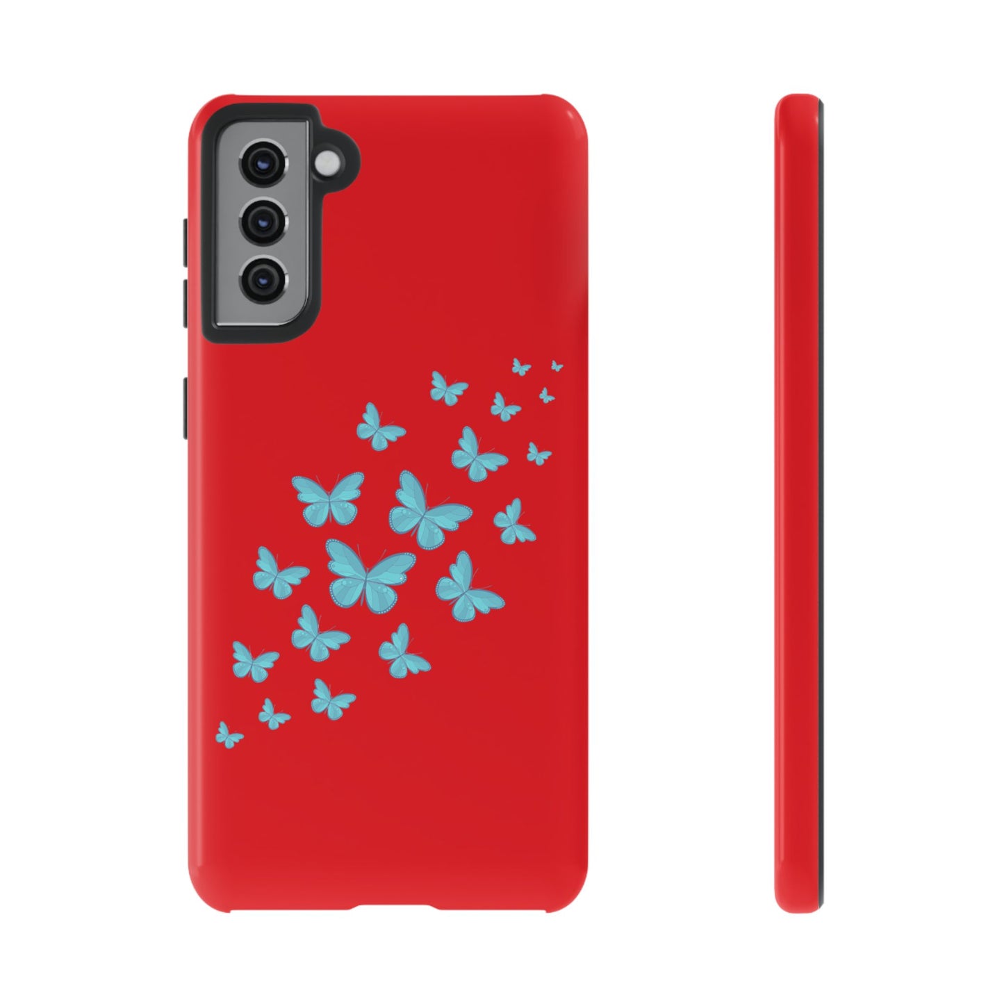 Butterflies in Red - Tough Cases iPhone Samsung Google Pixel - MahaCase