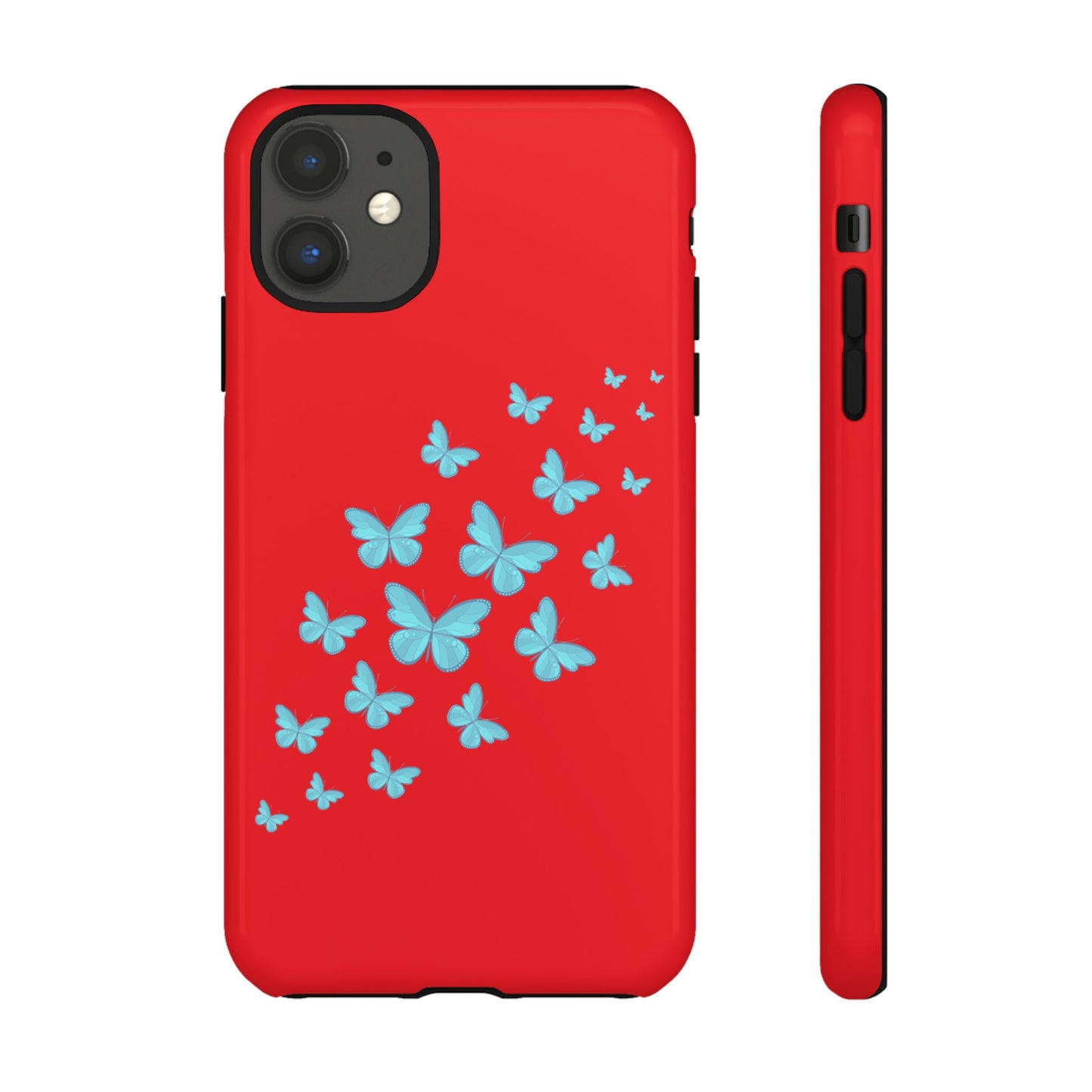 Butterflies in Red - Tough Cases iPhone Samsung Google Pixel - MahaCase