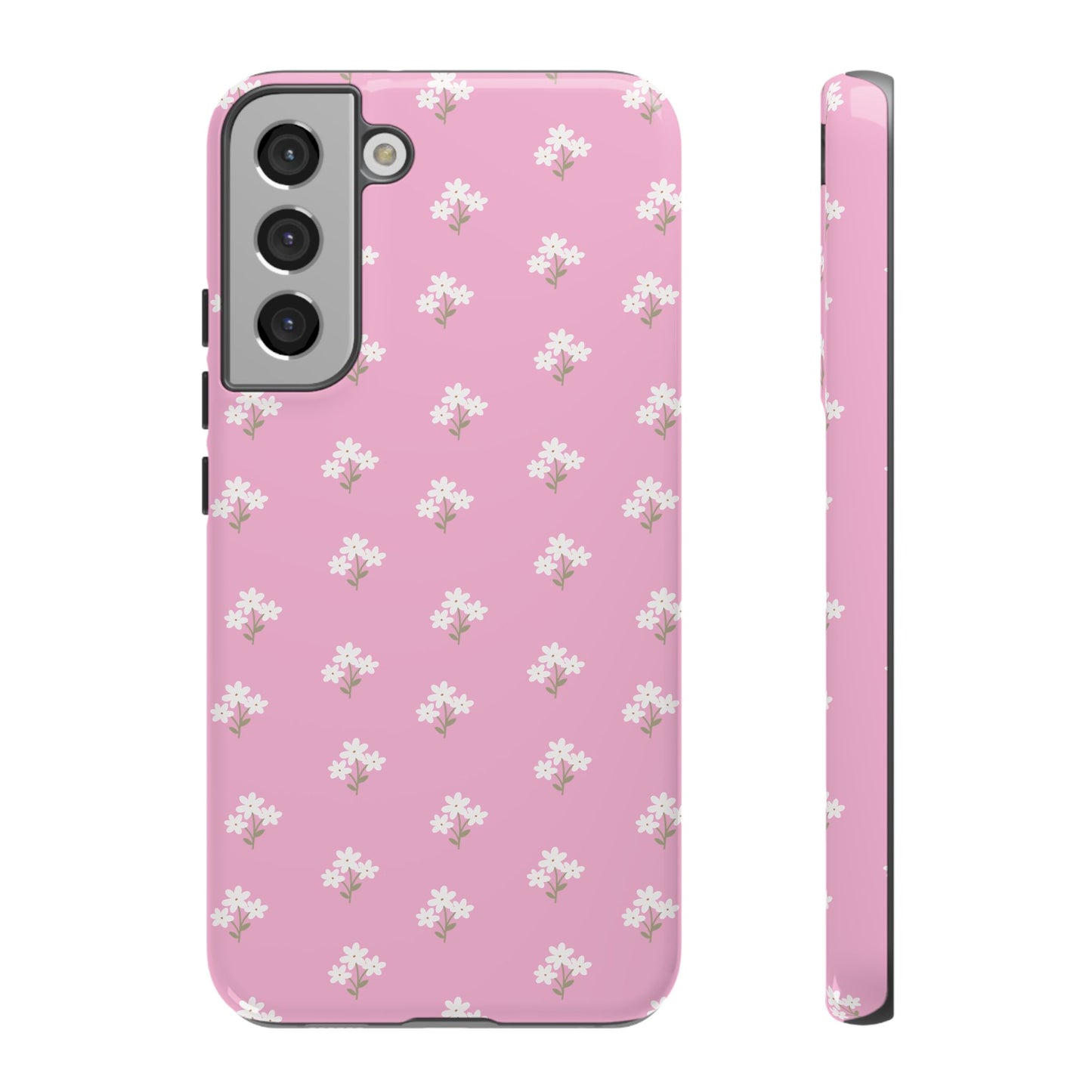 Floral Tough Phone Case - Pink Blossom Design - iPhone Samsung Galaxy Google Pixel - MahaCase