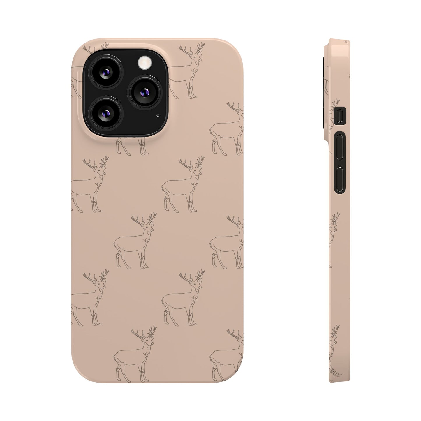 Deer Pattern #03-Slim iPhone Cases - MahaCase