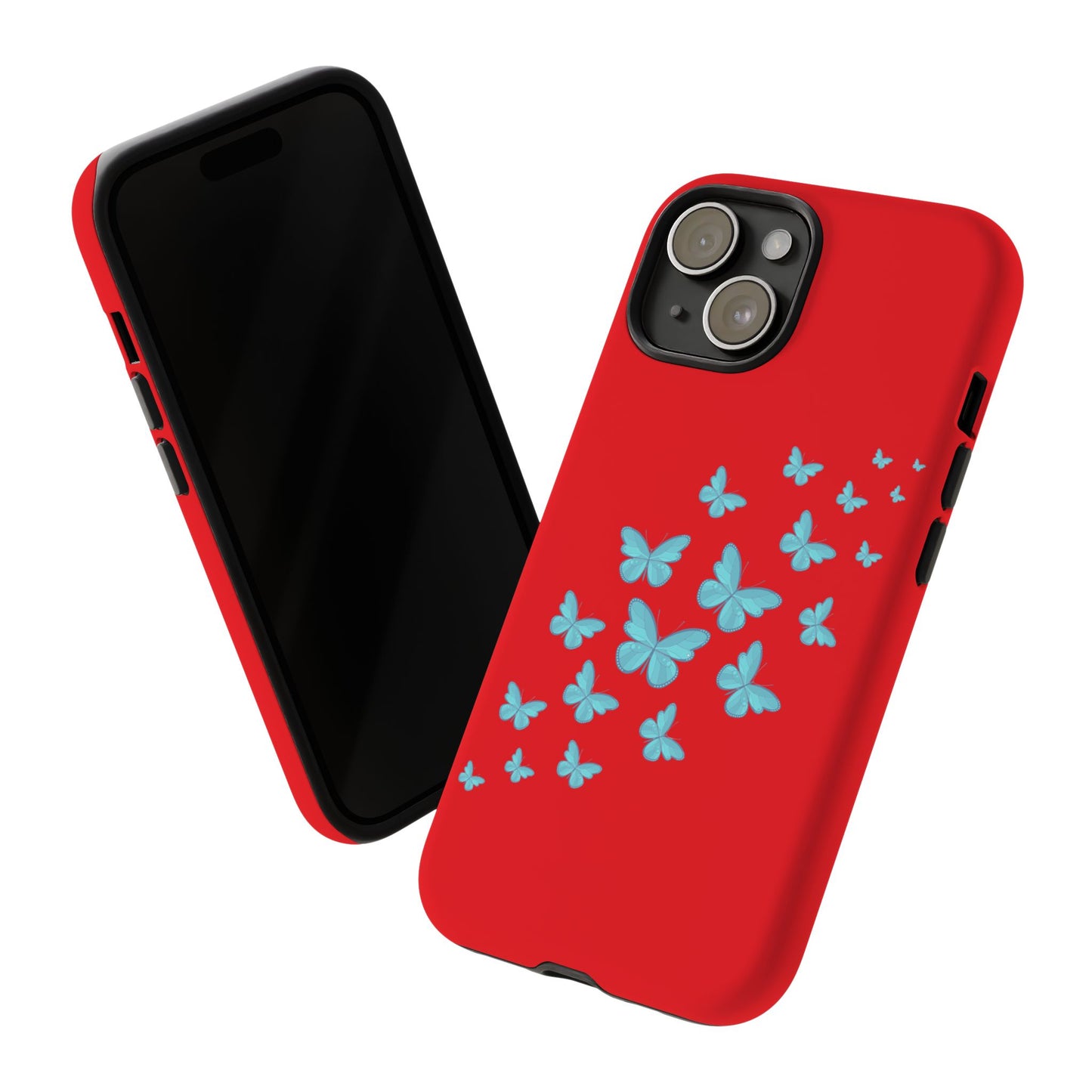 Butterflies in Red - Tough Cases iPhone Samsung Google Pixel - MahaCase