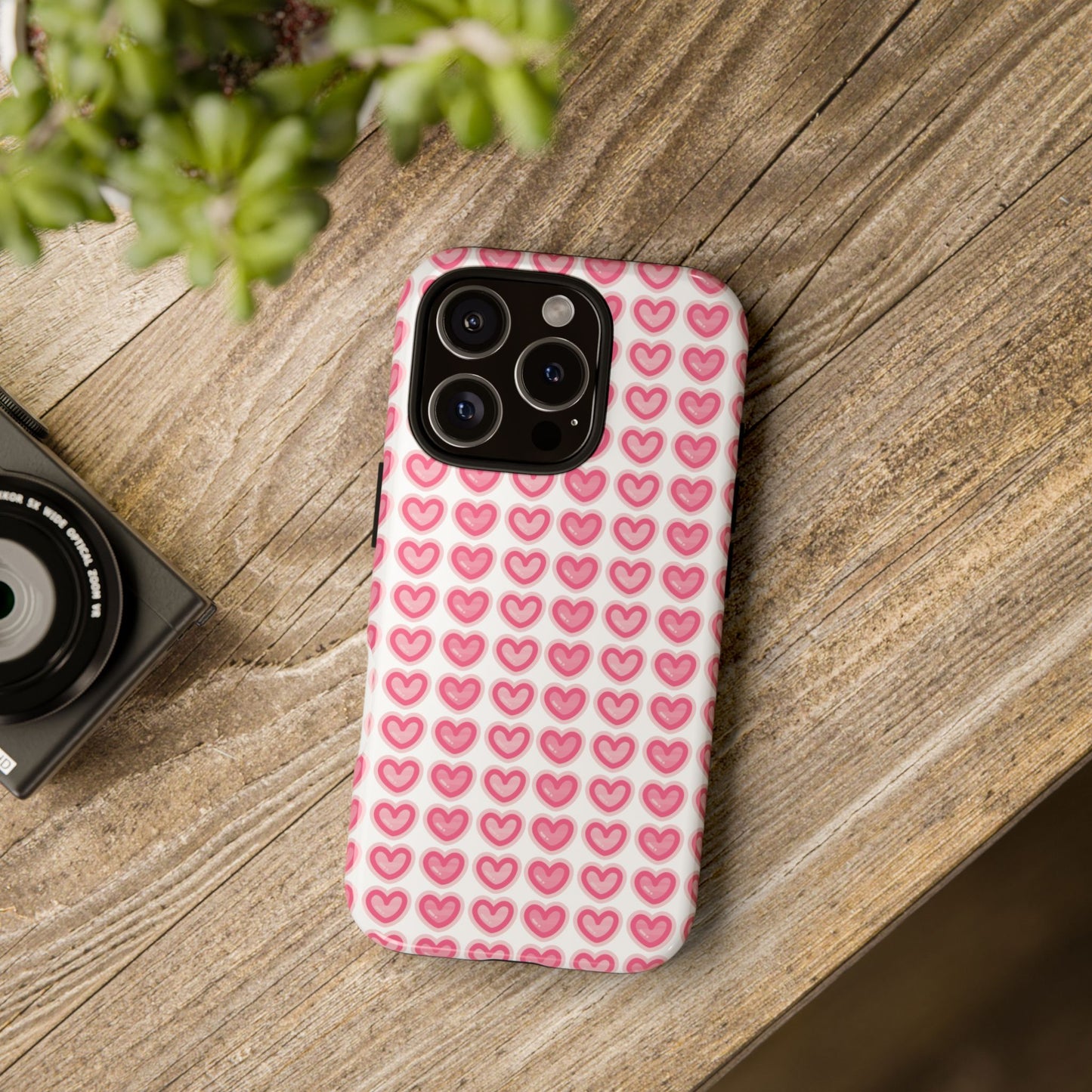 Hearts Pattern - Tough Cases iPhone Samsung Google Pixel - MahaCase