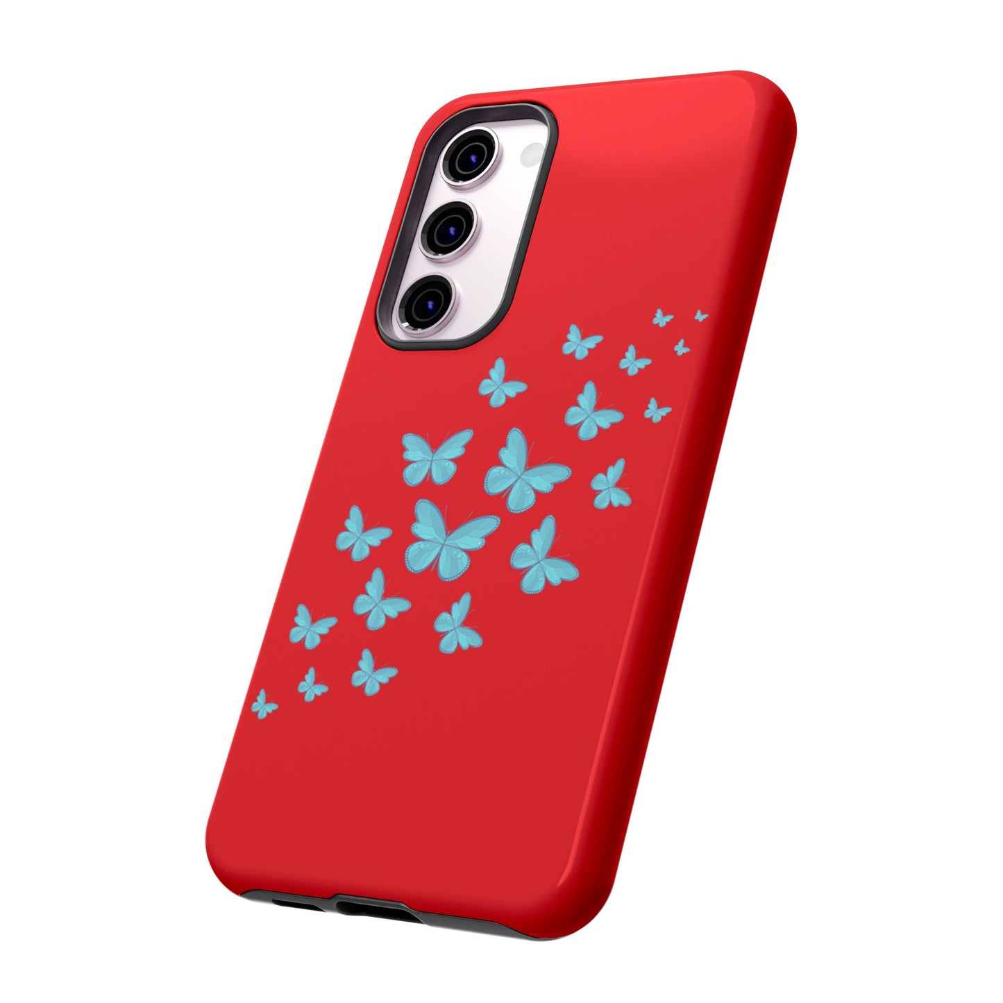 Butterflies in Red - Tough Cases iPhone Samsung Google Pixel - MahaCase