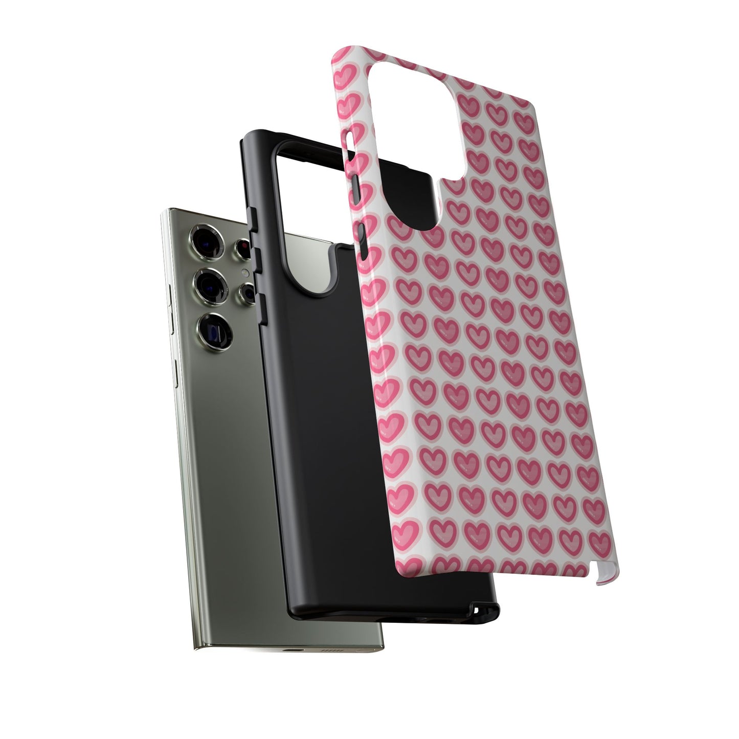 Hearts Pattern - Tough Cases iPhone Samsung Google Pixel - MahaCase