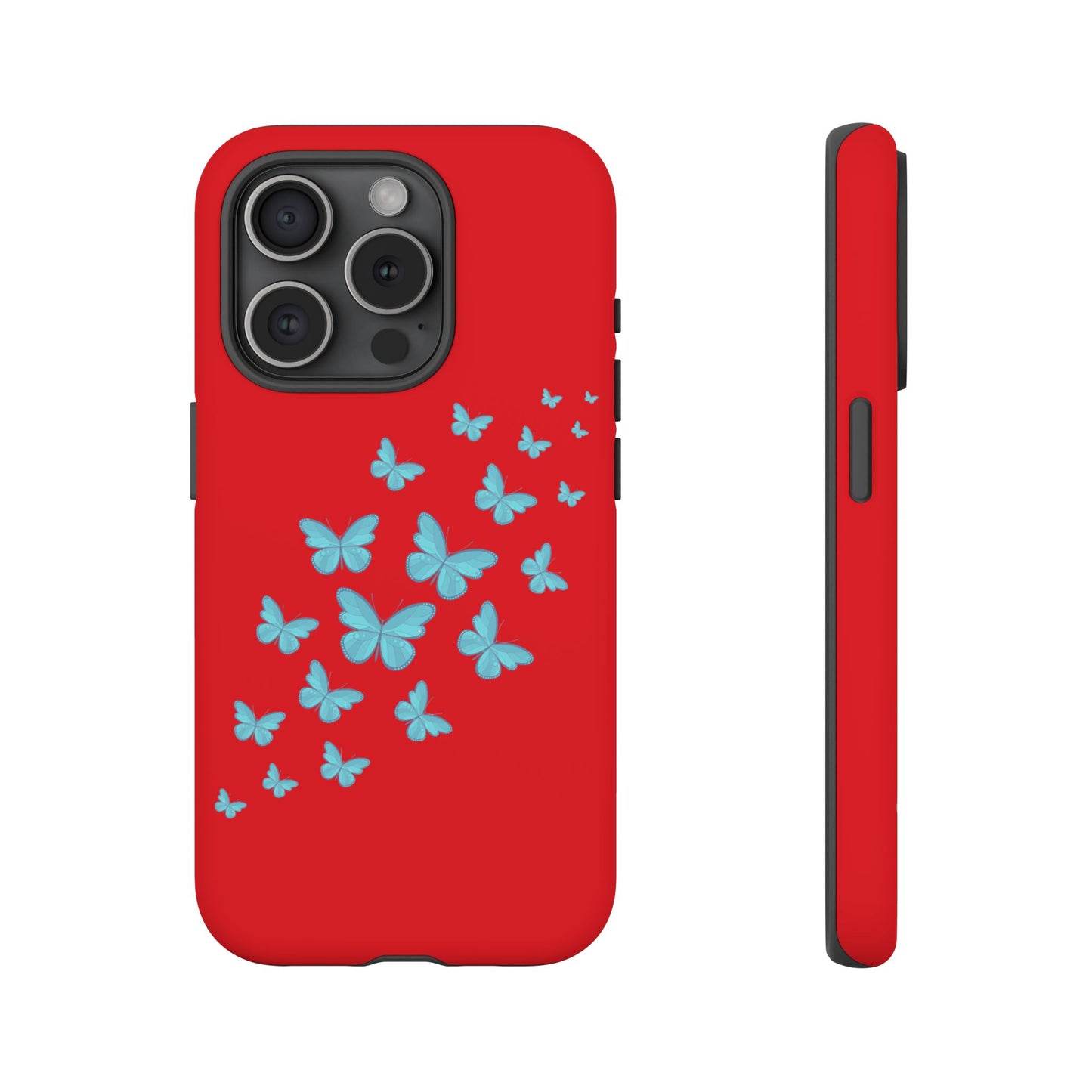 Butterflies in Red - Tough Cases iPhone Samsung Google Pixel - MahaCase