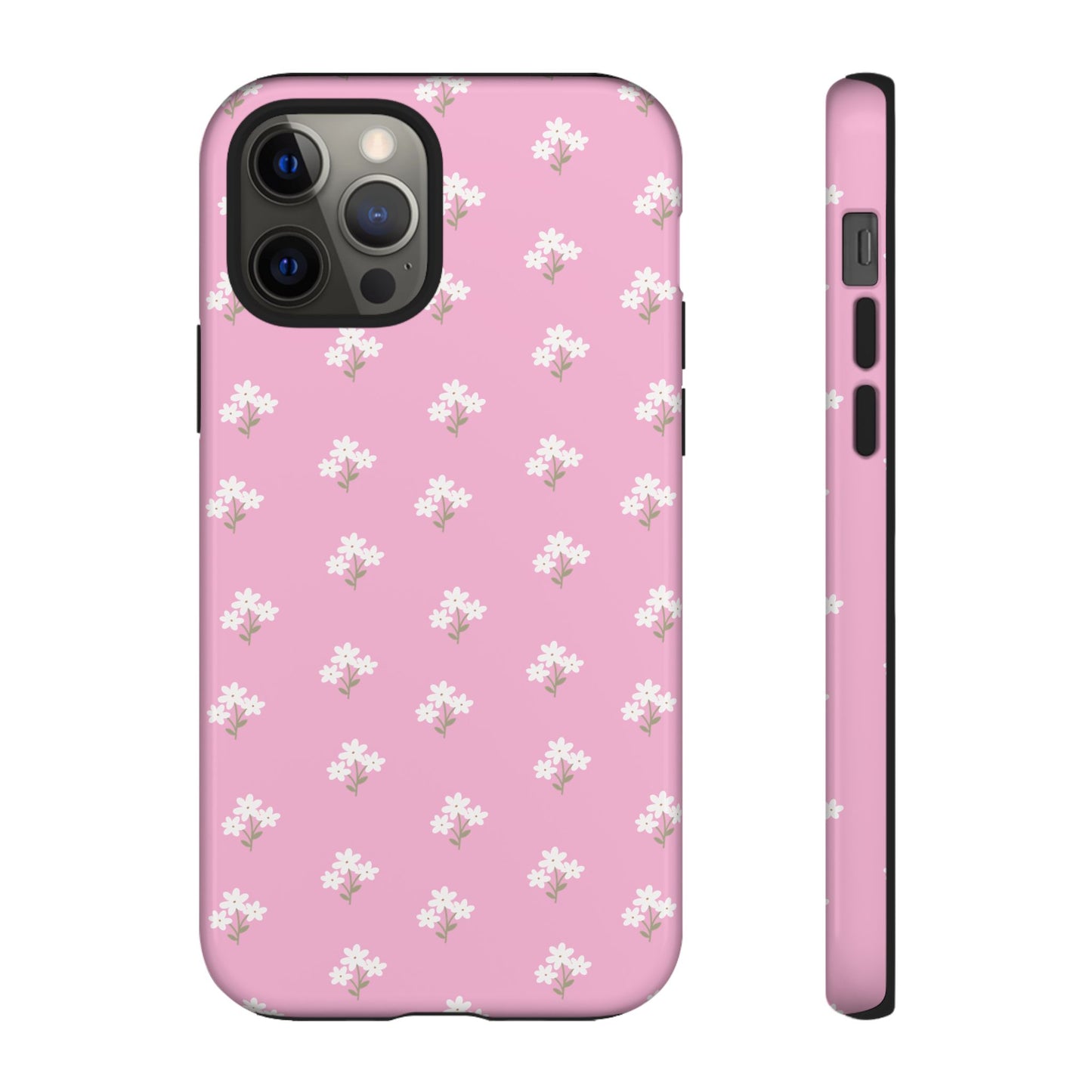 Floral Tough Phone Case - Pink Blossom Design - iPhone Samsung Galaxy Google Pixel - MahaCase