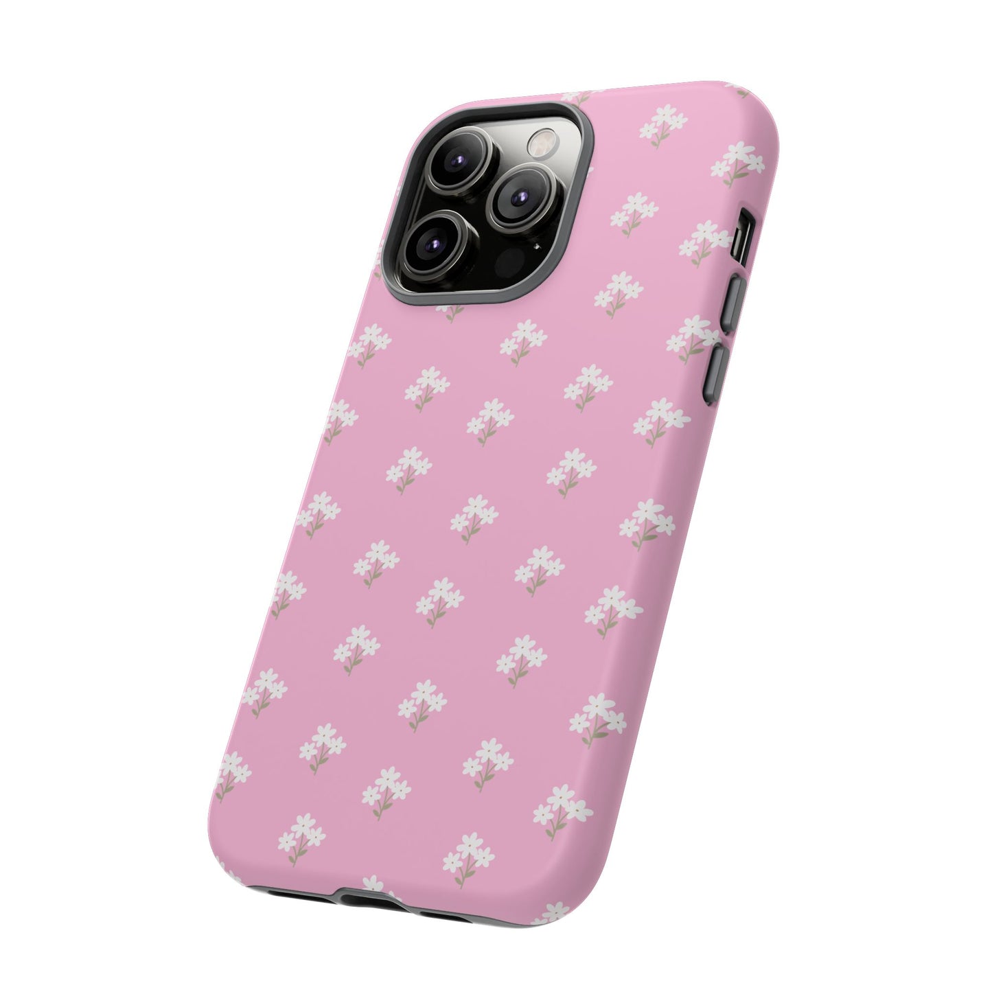 Floral Tough Phone Case - Pink Blossom Design - iPhone Samsung Galaxy Google Pixel - MahaCase