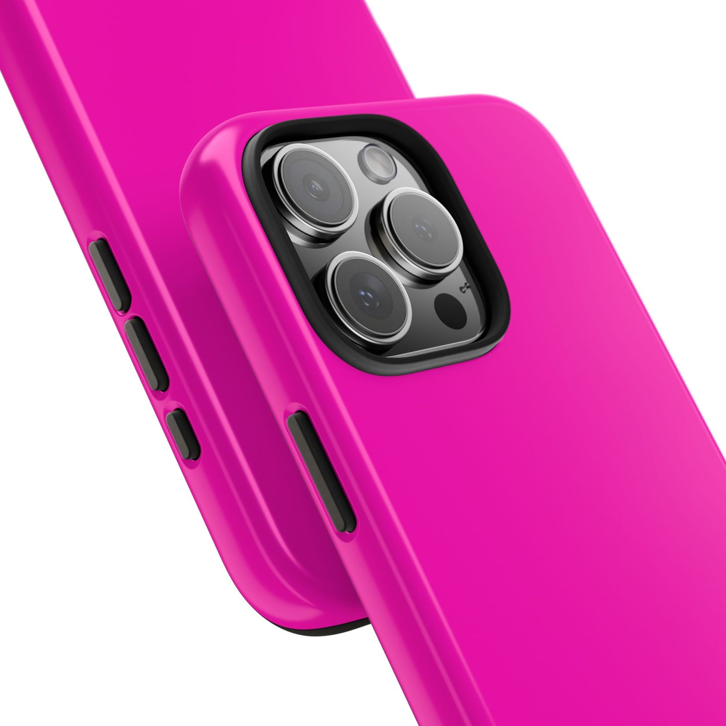 Simple Hot Pink-Tough Phone Cases - MahaCase
