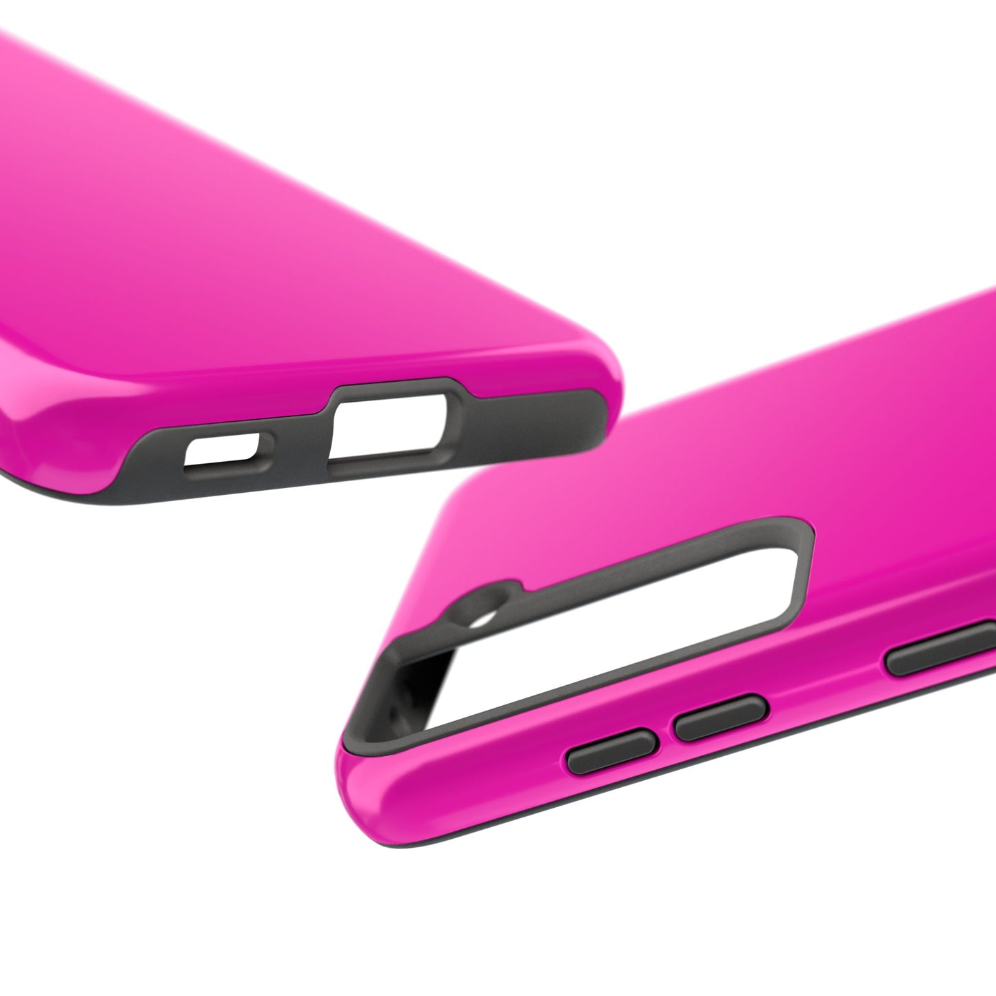 Simple Hot Pink-Tough Phone Cases - MahaCase
