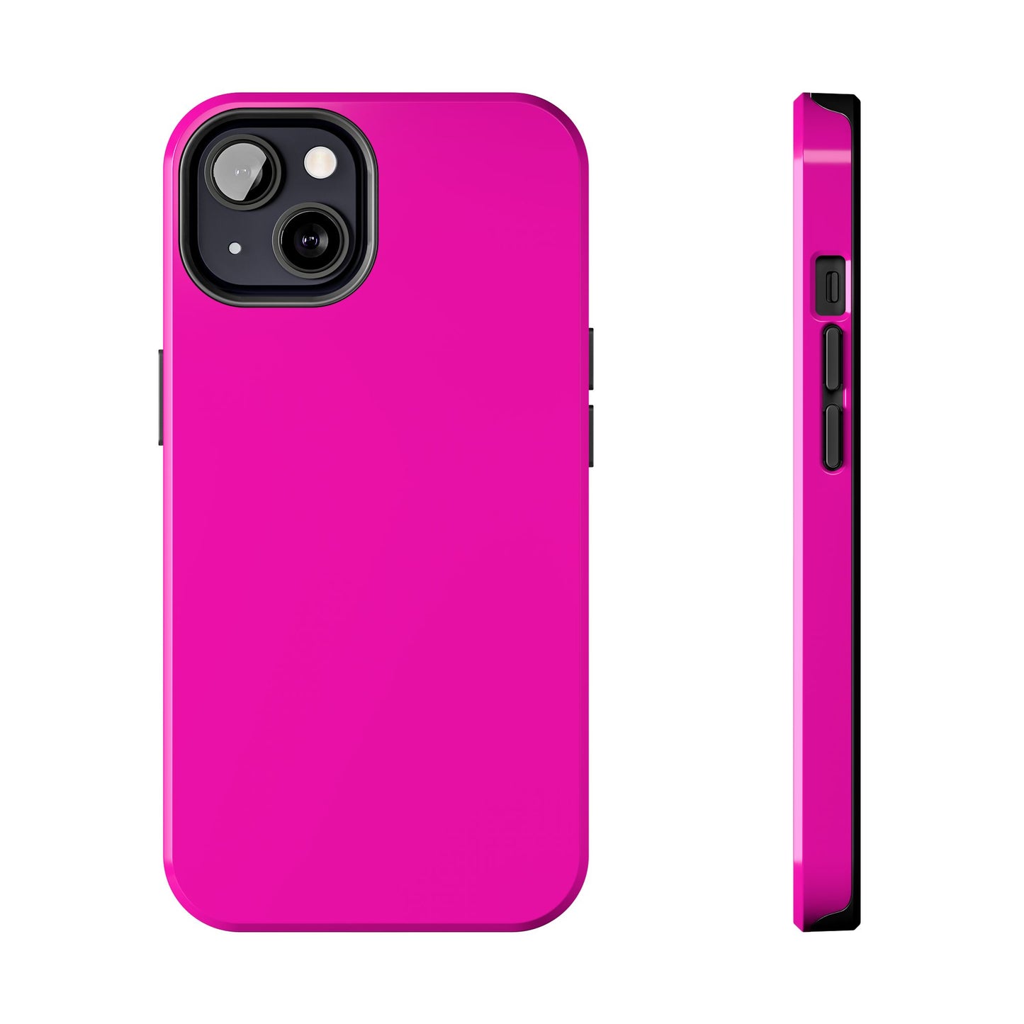 Simple Hot Pink-Tough Phone Cases - MahaCase