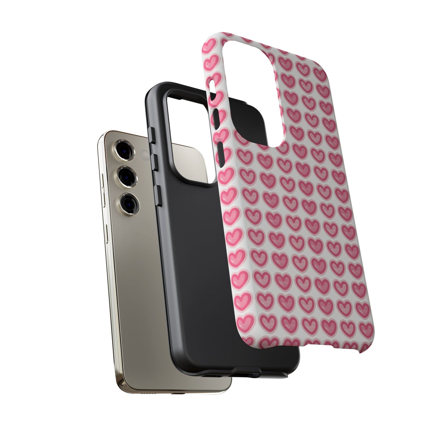 Hearts Pattern - Tough Cases iPhone Samsung Google Pixel - MahaCase