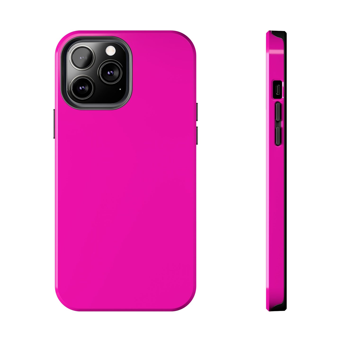 Simple Hot Pink-Tough Phone Cases - MahaCase