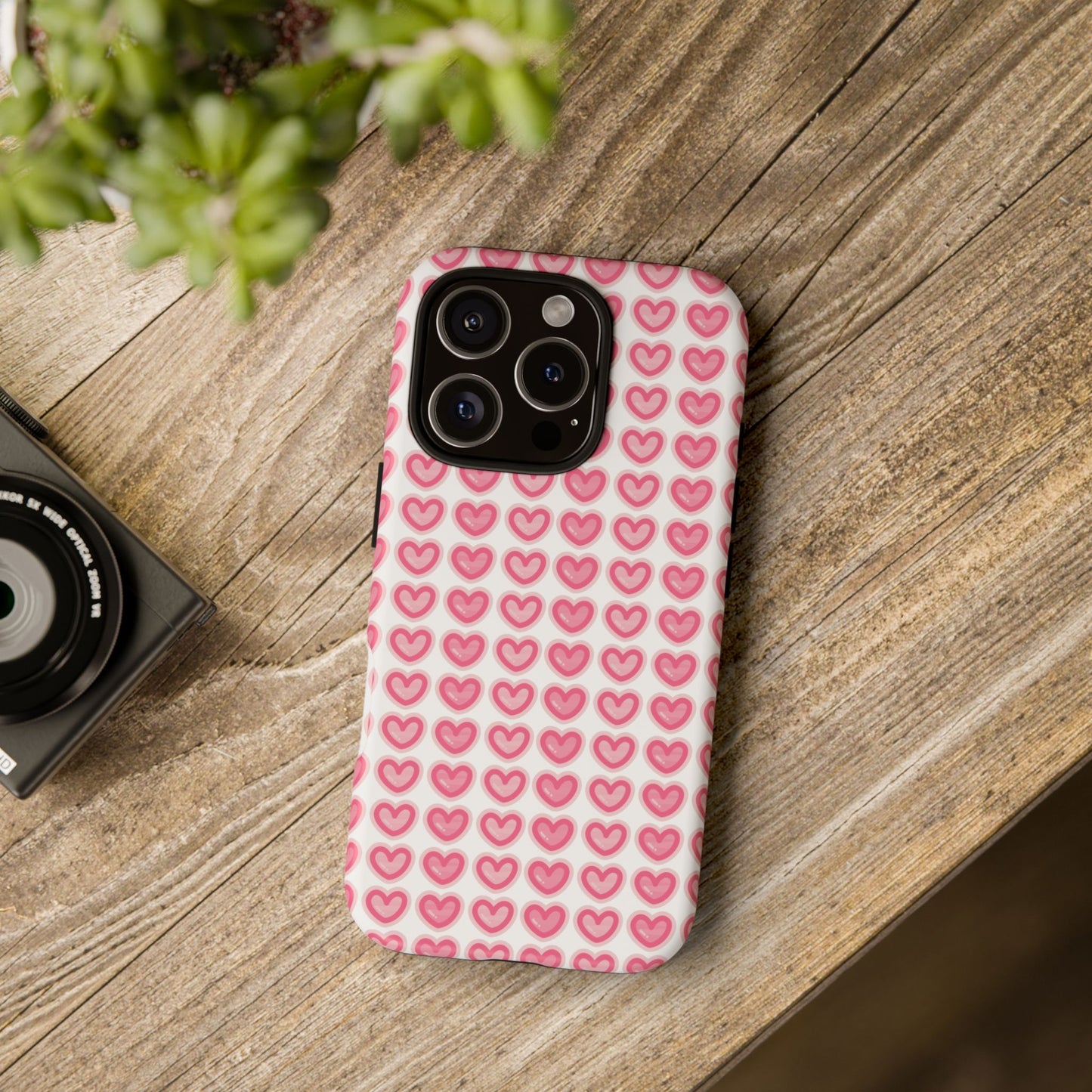 Hearts Pattern - Tough Cases iPhone Samsung Google Pixel - MahaCase