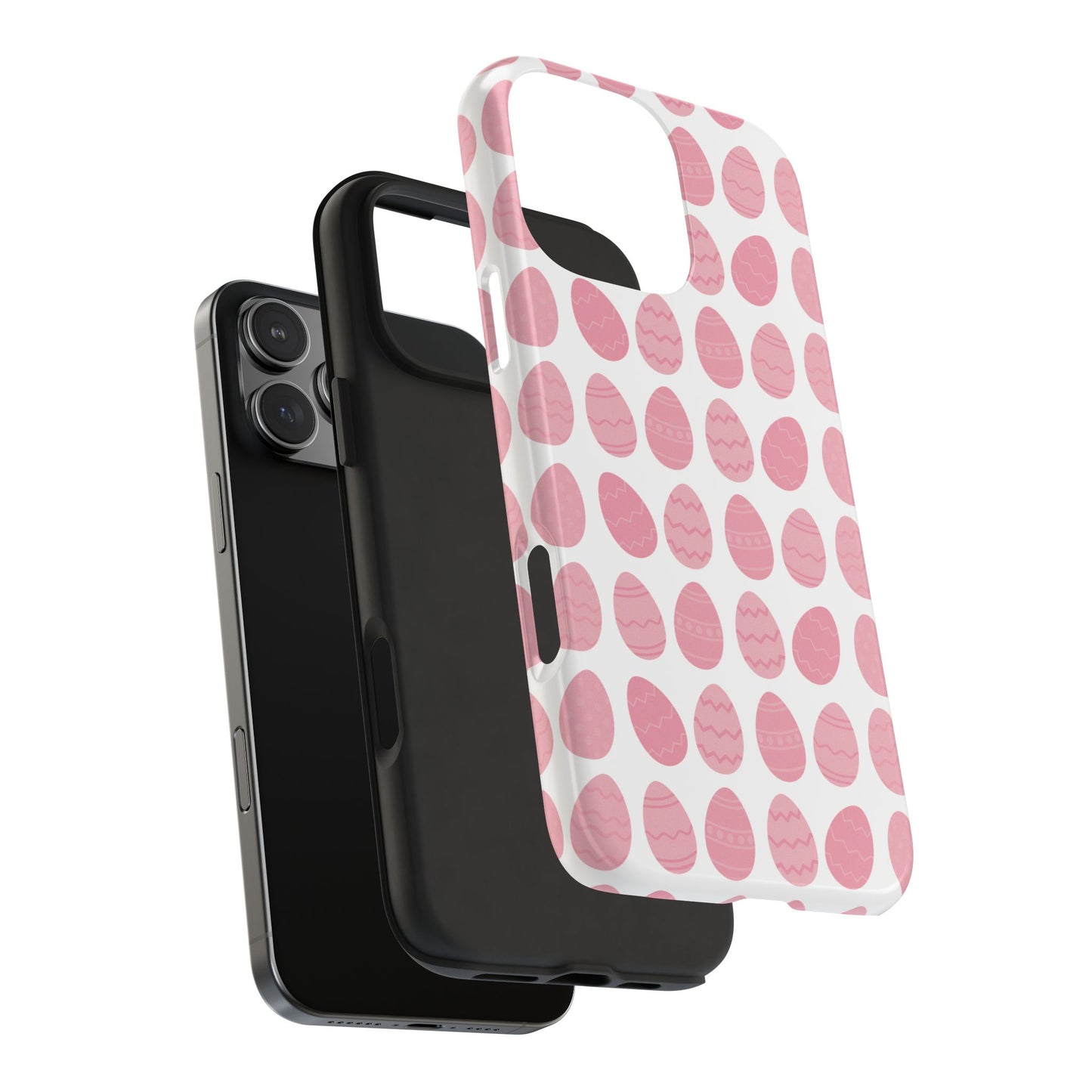 Pink Easter Egg Tough Phone Cases - Durable Protection for Spring Celebrations iPhone Samsung Galaxy - MahaCase