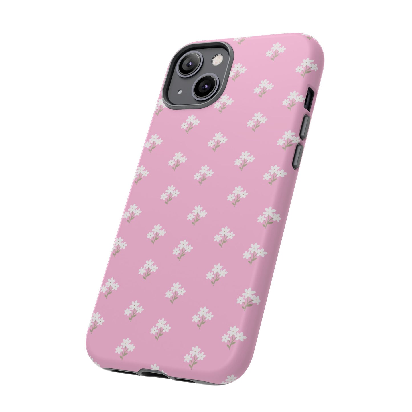 Floral Tough Phone Case - Pink Blossom Design - iPhone Samsung Galaxy Google Pixel - MahaCase