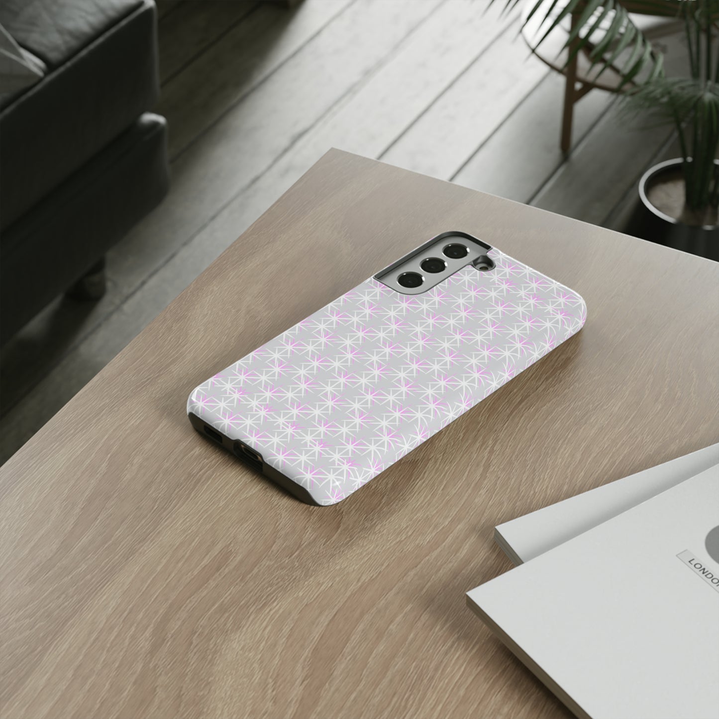 Grey Skies, Pink Stars-Tough Cases - MahaCase
