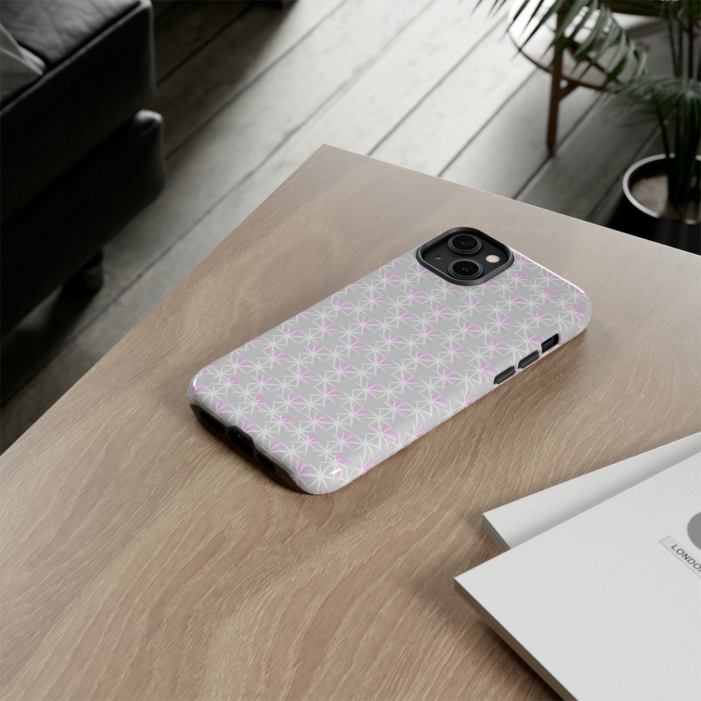 Grey Skies, Pink Stars-Tough Cases - MahaCase
