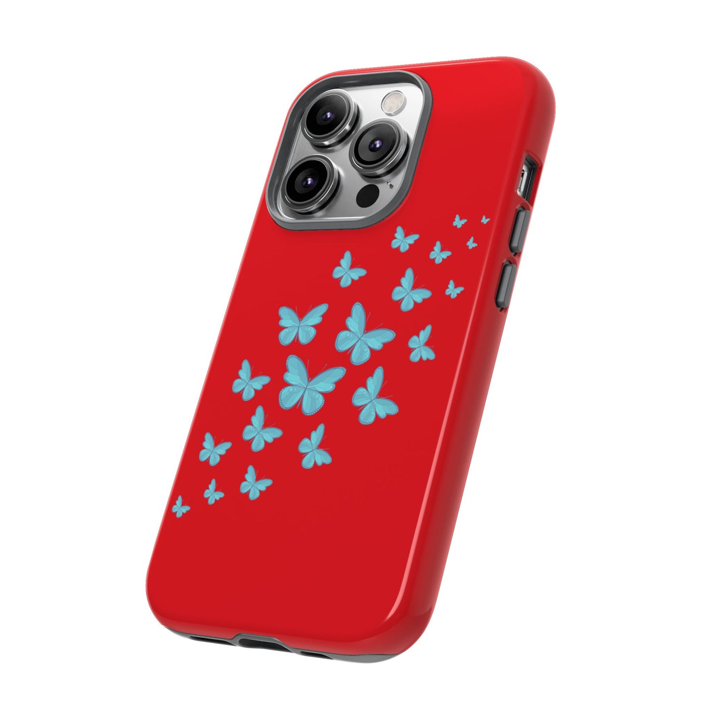 Butterflies in Red - Tough Cases iPhone Samsung Google Pixel - MahaCase