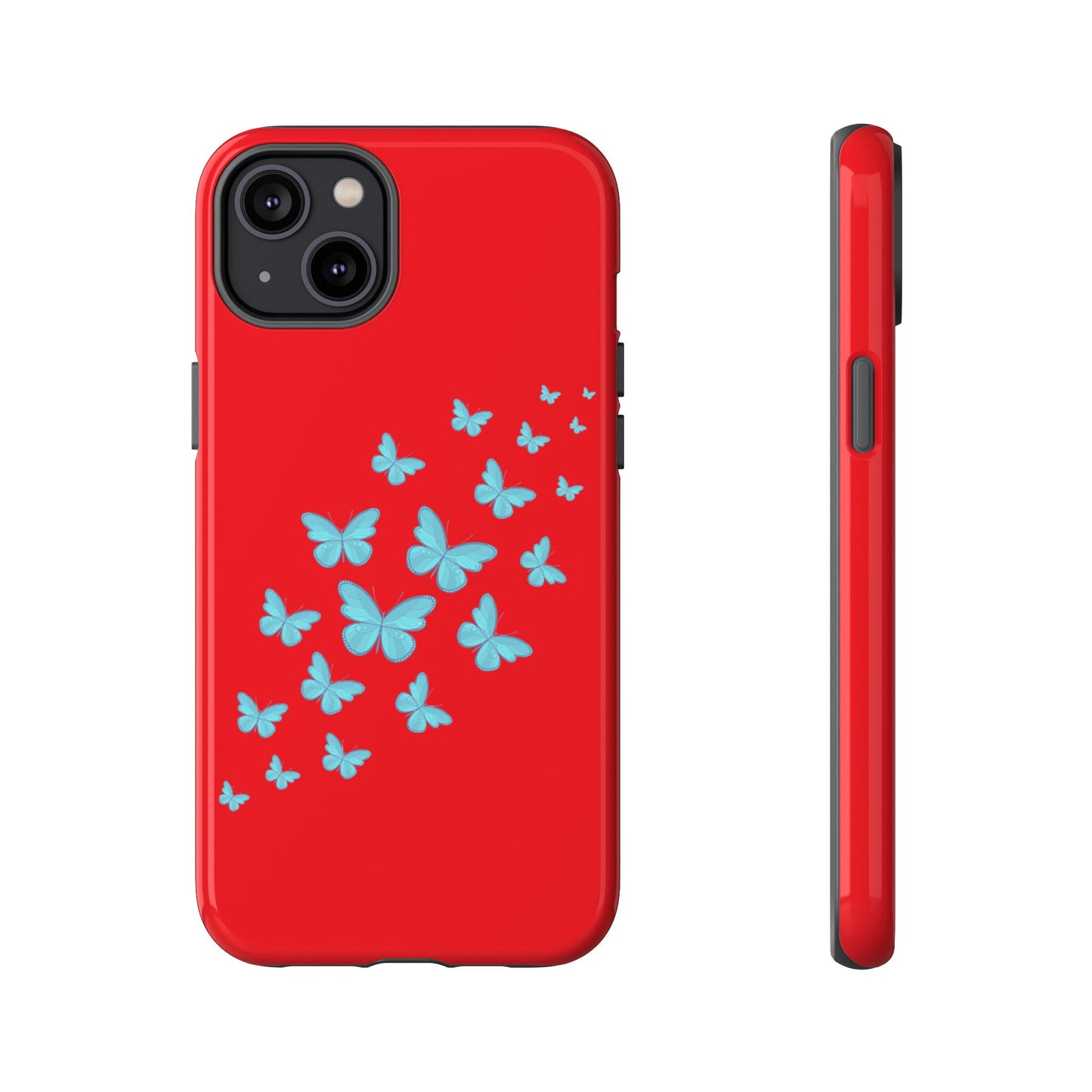 Butterflies in Red - Tough Cases iPhone Samsung Google Pixel - MahaCase