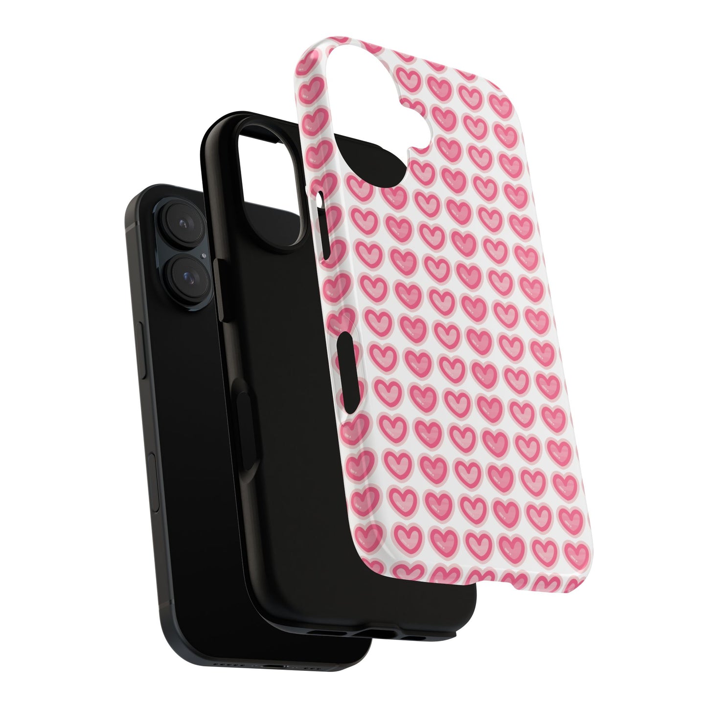 Hearts Pattern - Tough Cases iPhone Samsung Google Pixel - MahaCase