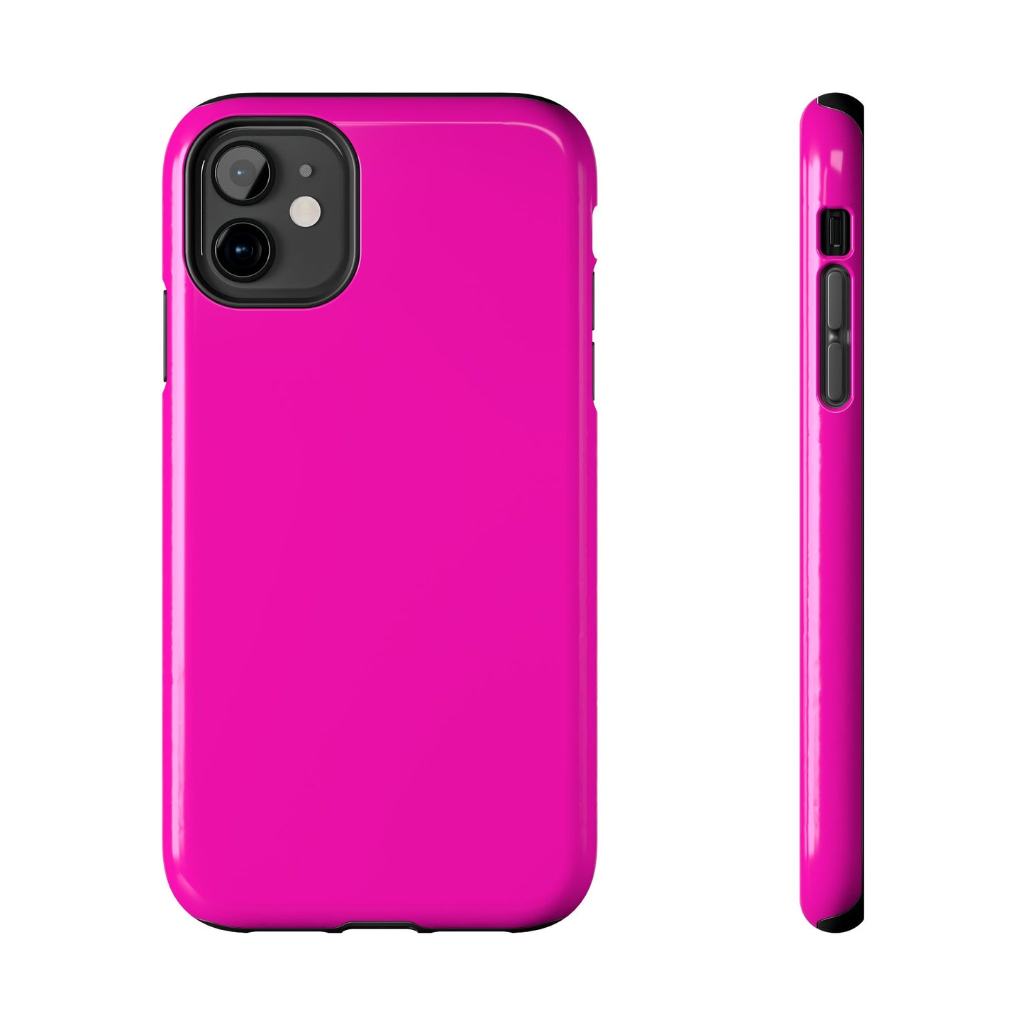 Simple Hot Pink-Tough Phone Cases - MahaCase