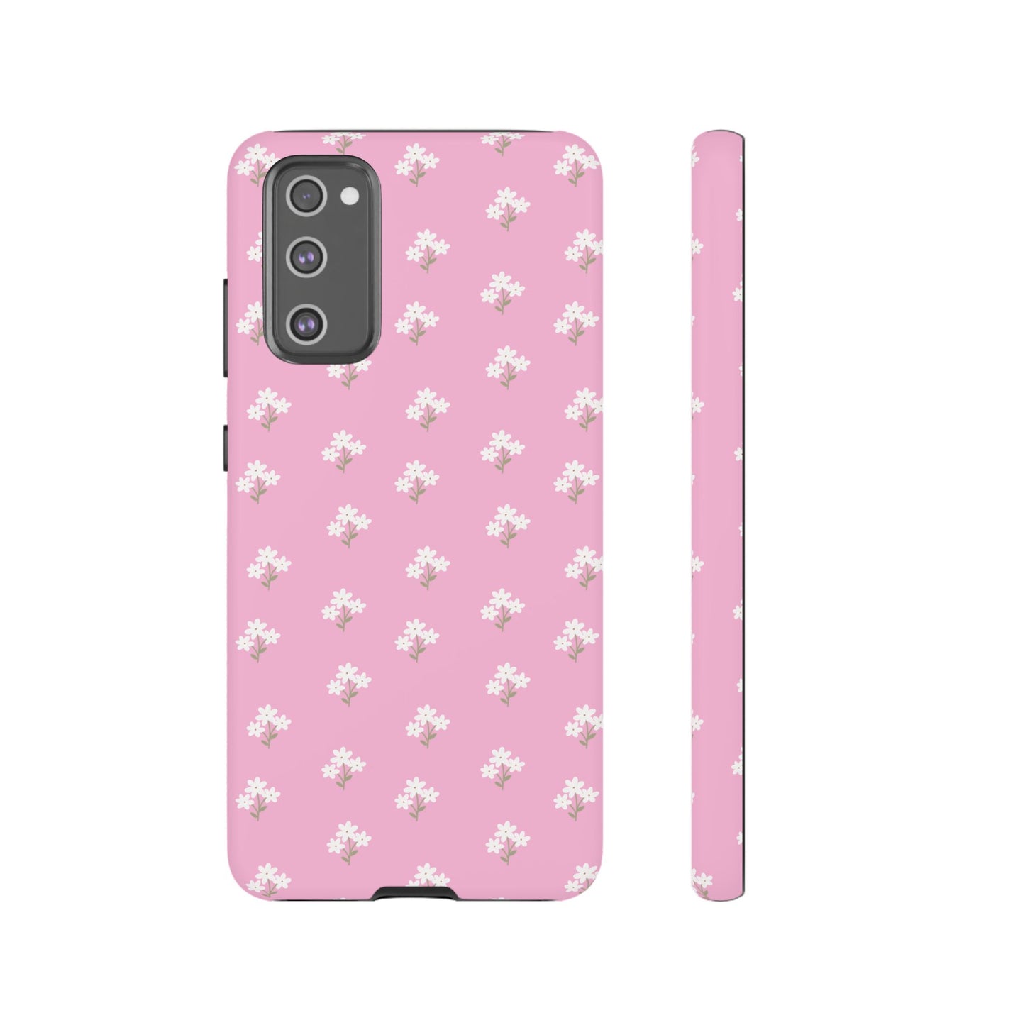Floral Tough Phone Case - Pink Blossom Design - iPhone Samsung Galaxy Google Pixel - MahaCase