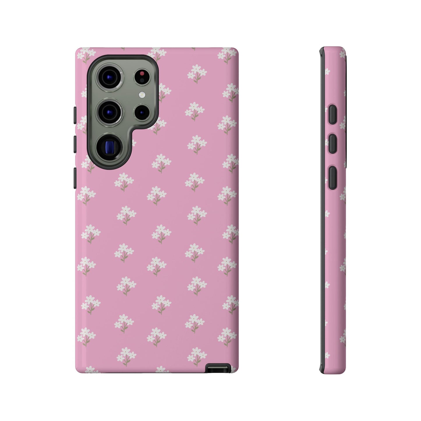 Floral Tough Phone Case - Pink Blossom Design - iPhone Samsung Galaxy Google Pixel - MahaCase