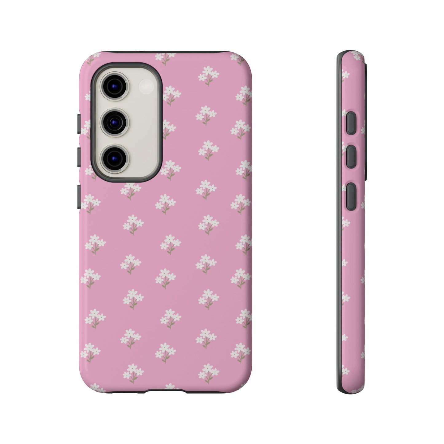 Floral Tough Phone Case - Pink Blossom Design - iPhone Samsung Galaxy Google Pixel - MahaCase