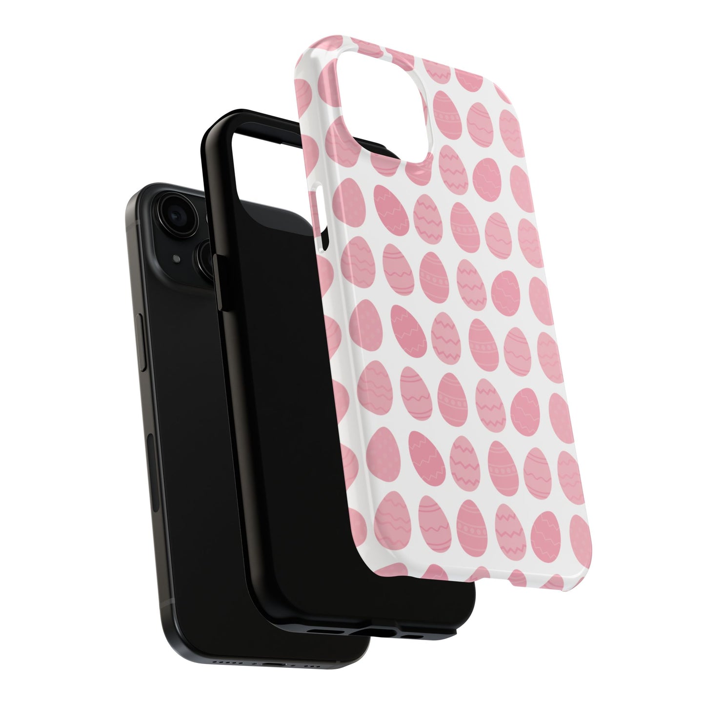 Pink Easter Egg Tough Phone Cases - Durable Protection for Spring Celebrations iPhone Samsung Galaxy - MahaCase