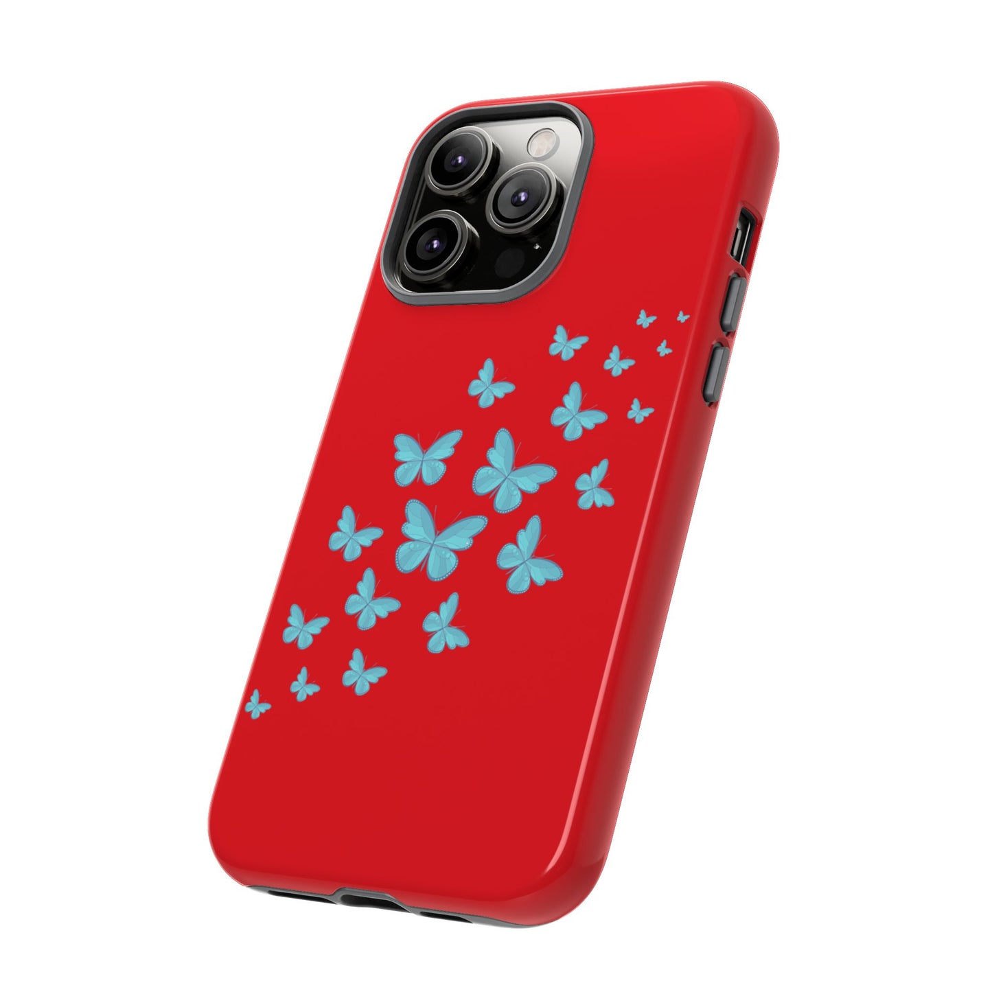Butterflies in Red - Tough Cases iPhone Samsung Google Pixel - MahaCase