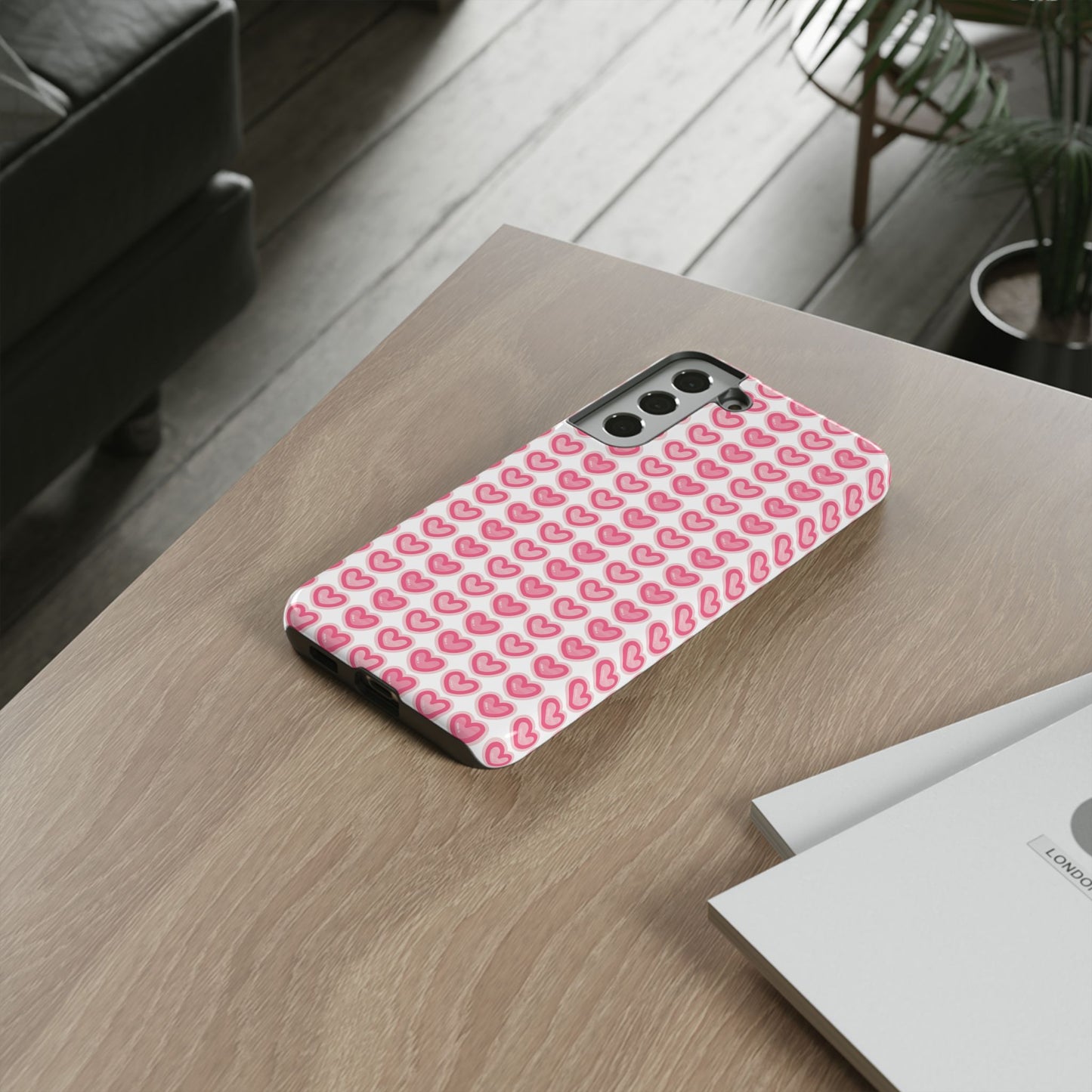Hearts Pattern - Tough Cases iPhone Samsung Google Pixel - MahaCase