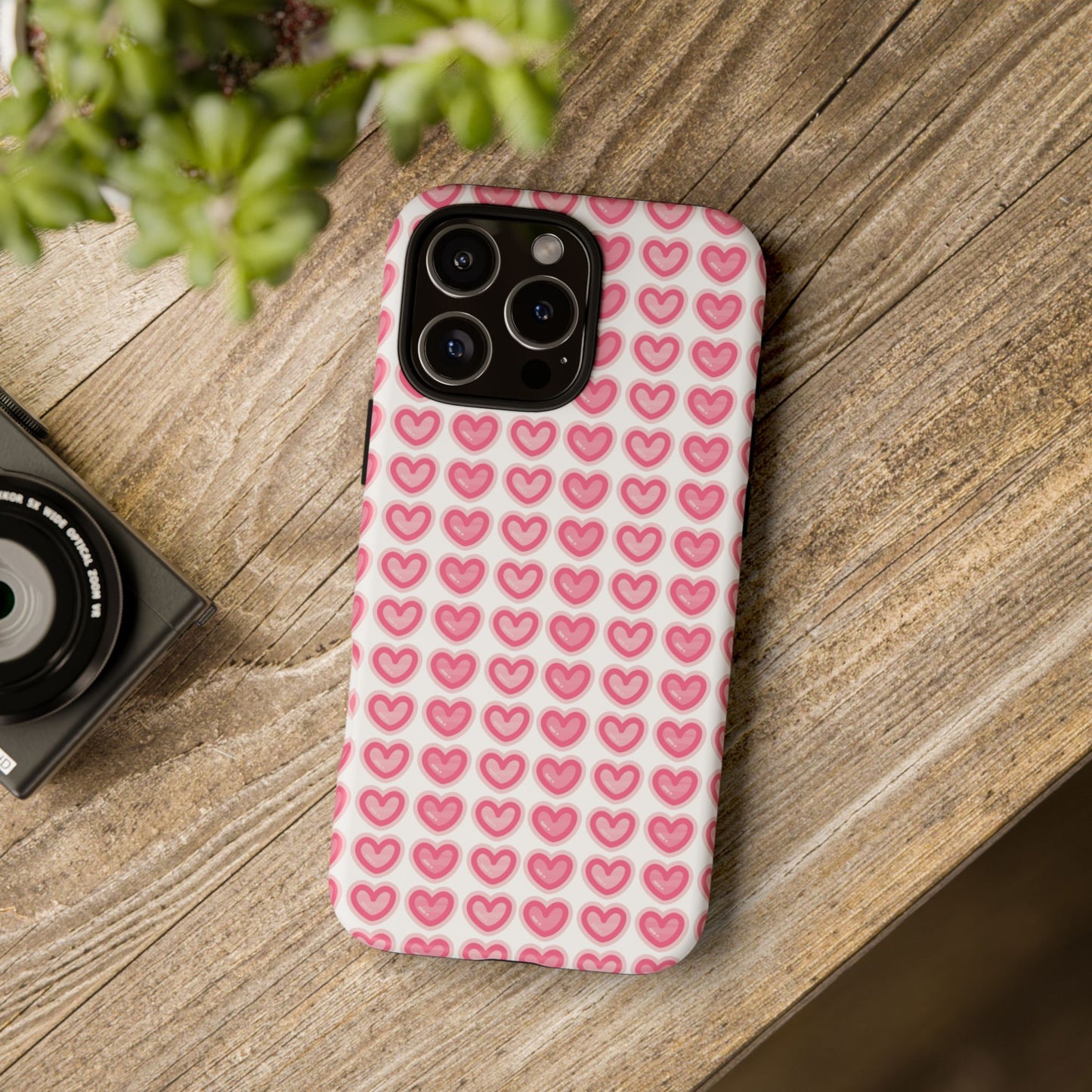 Hearts Pattern - Tough Cases iPhone Samsung Google Pixel - MahaCase