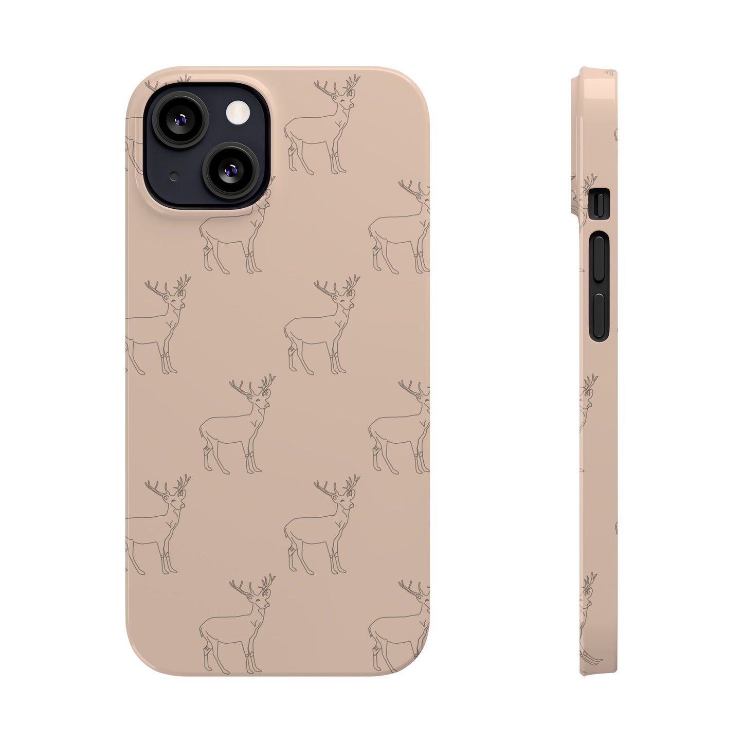 Deer Pattern #03-Slim iPhone Cases - MahaCase
