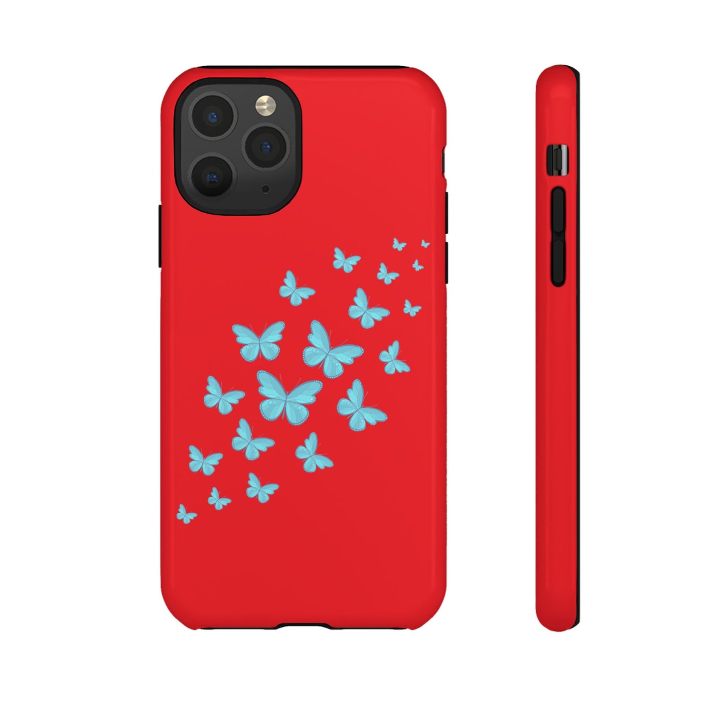 Butterflies in Red - Tough Cases iPhone Samsung Google Pixel - MahaCase