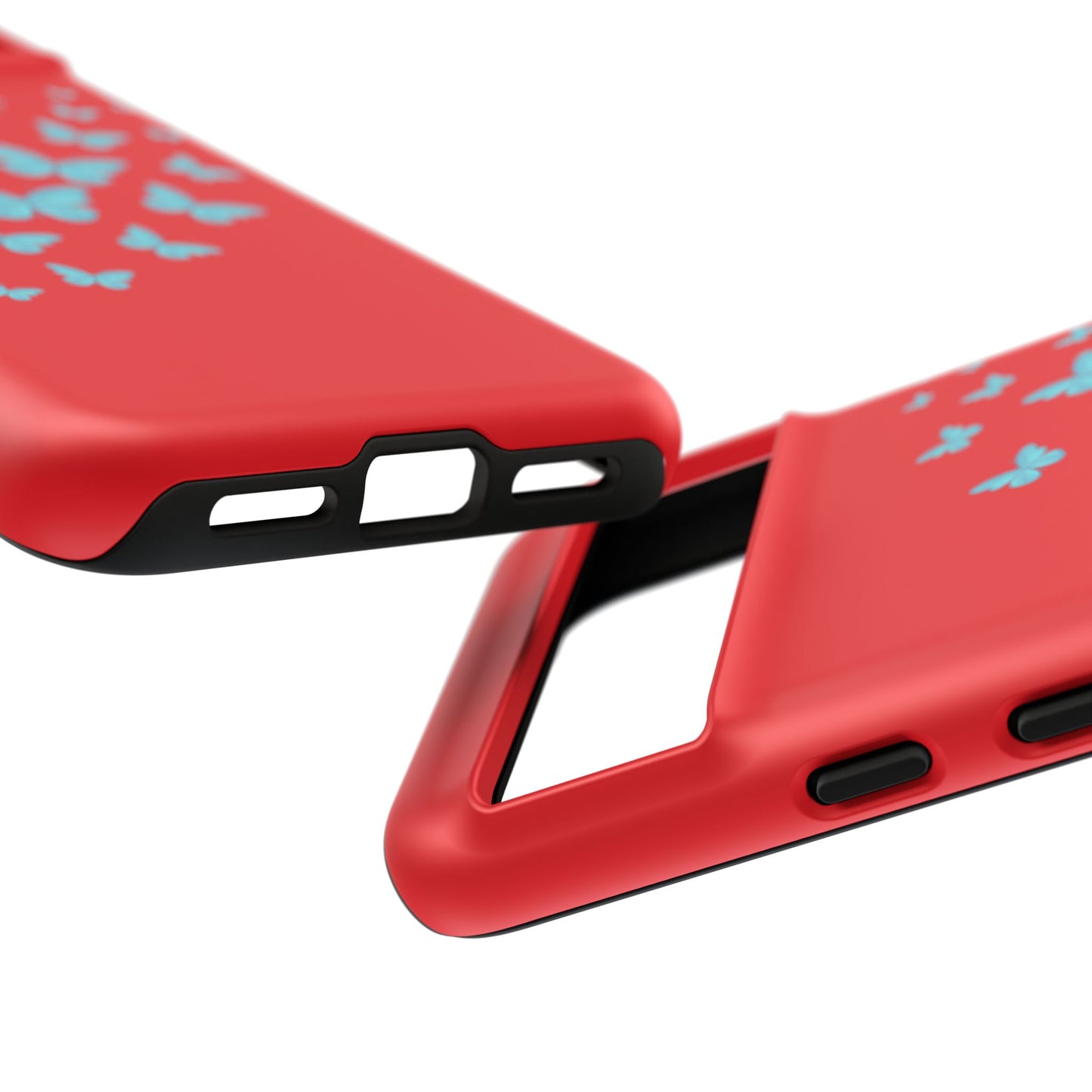 Butterflies in Red - Tough Cases iPhone Samsung Google Pixel - MahaCase