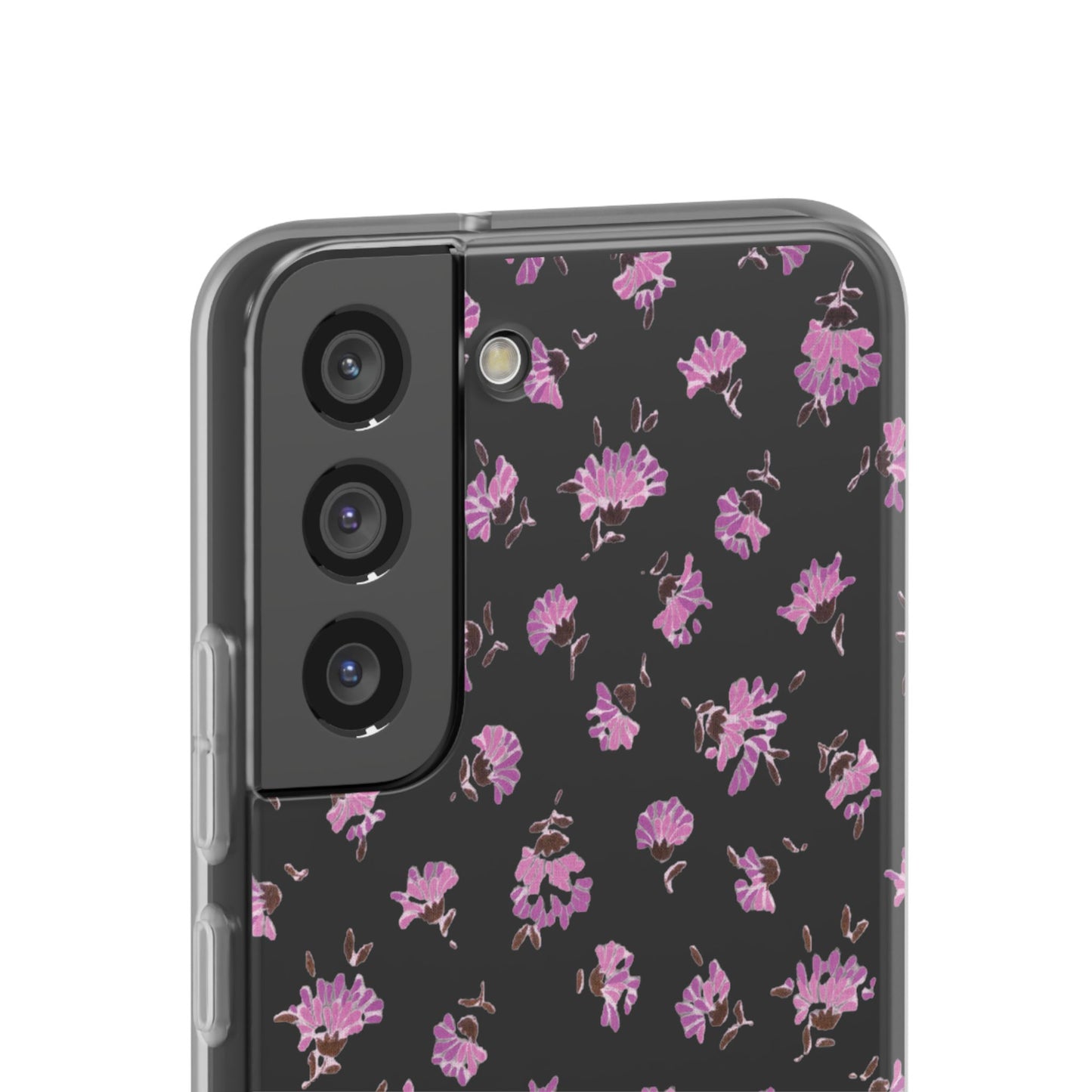 Floral Flexible Phone Case - Flower Pattern, Cute Gift for Her, Stylish Accessory, Spring Vibe, Lightweight Protective Cover- iPhone, Samsung, Gift Packaging - MahaCase