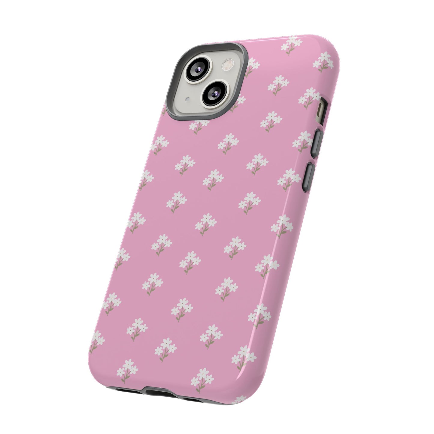 Floral Tough Phone Case - Pink Blossom Design - iPhone Samsung Galaxy Google Pixel - MahaCase