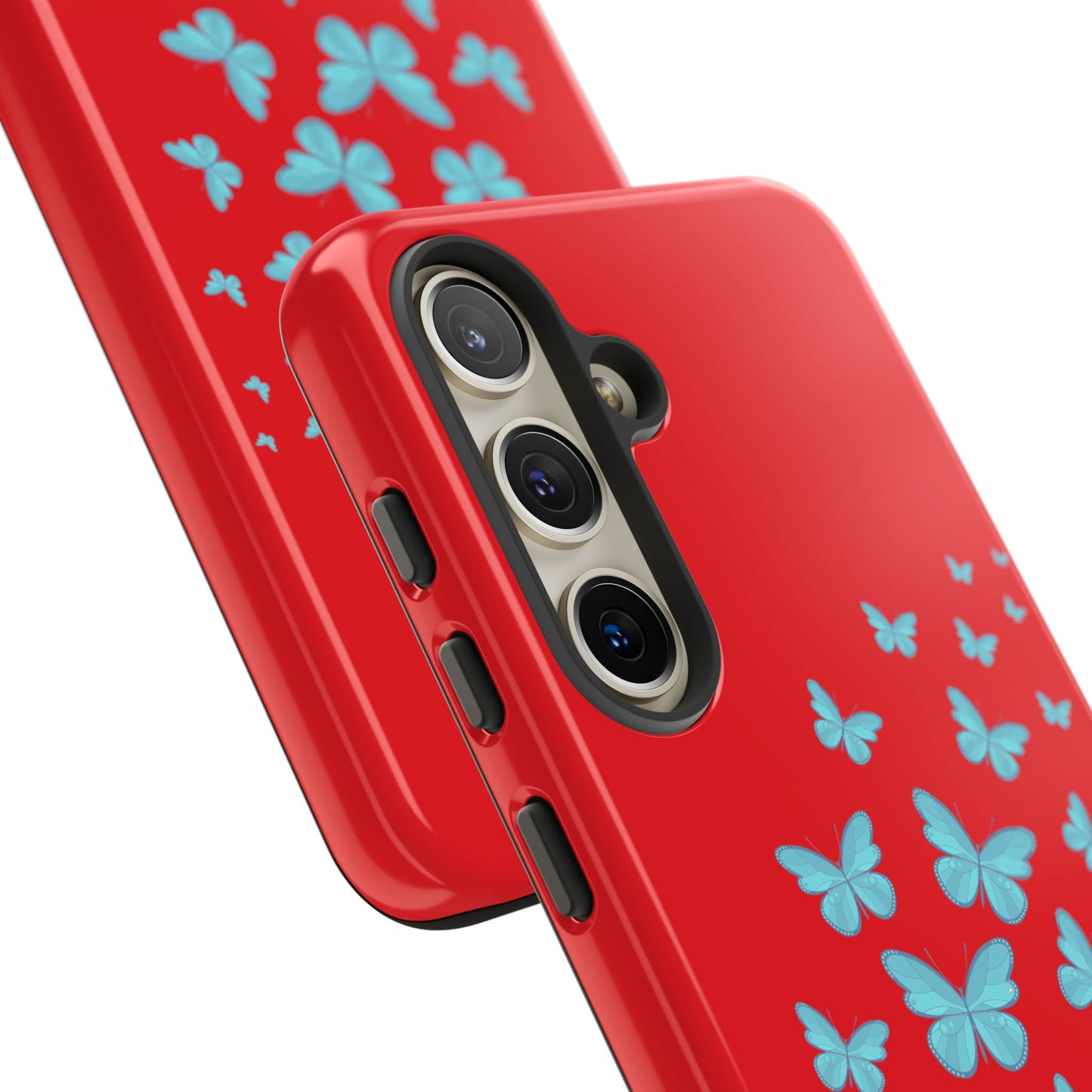 Butterflies in Red - Tough Cases iPhone Samsung Google Pixel - MahaCase