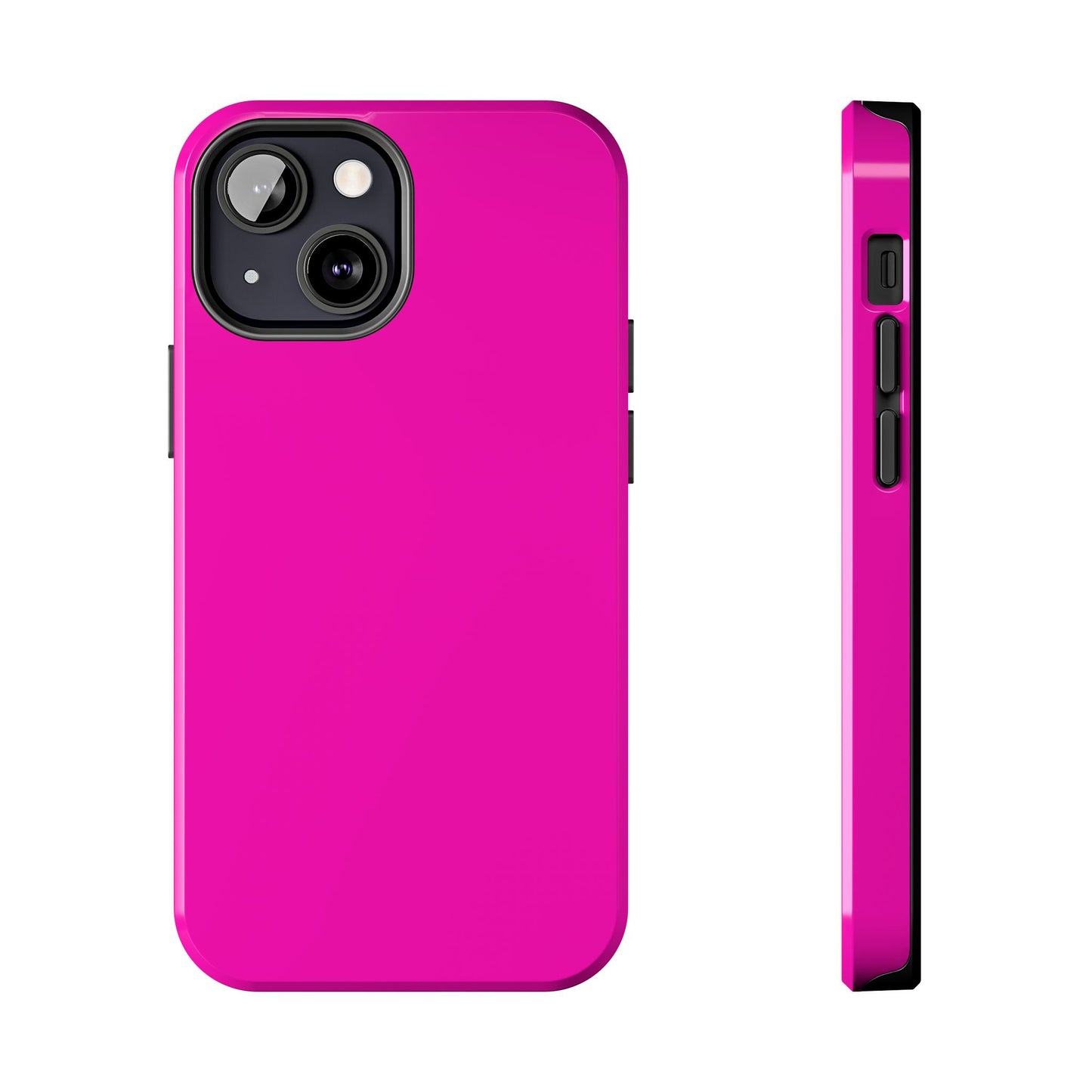 Simple Hot Pink-Tough Phone Cases - MahaCase