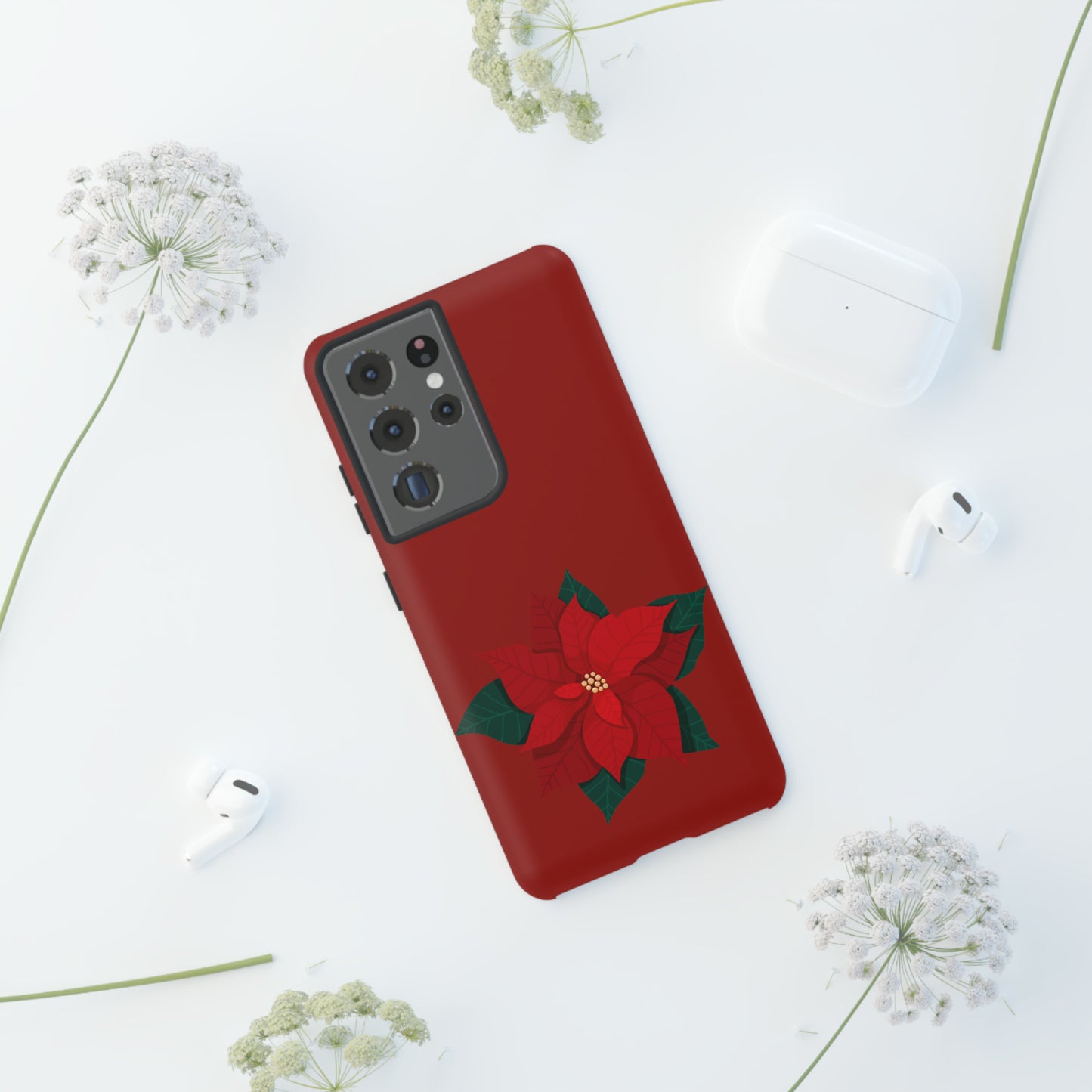 Poinsettia Charm #12-Tough Cases - MahaCase