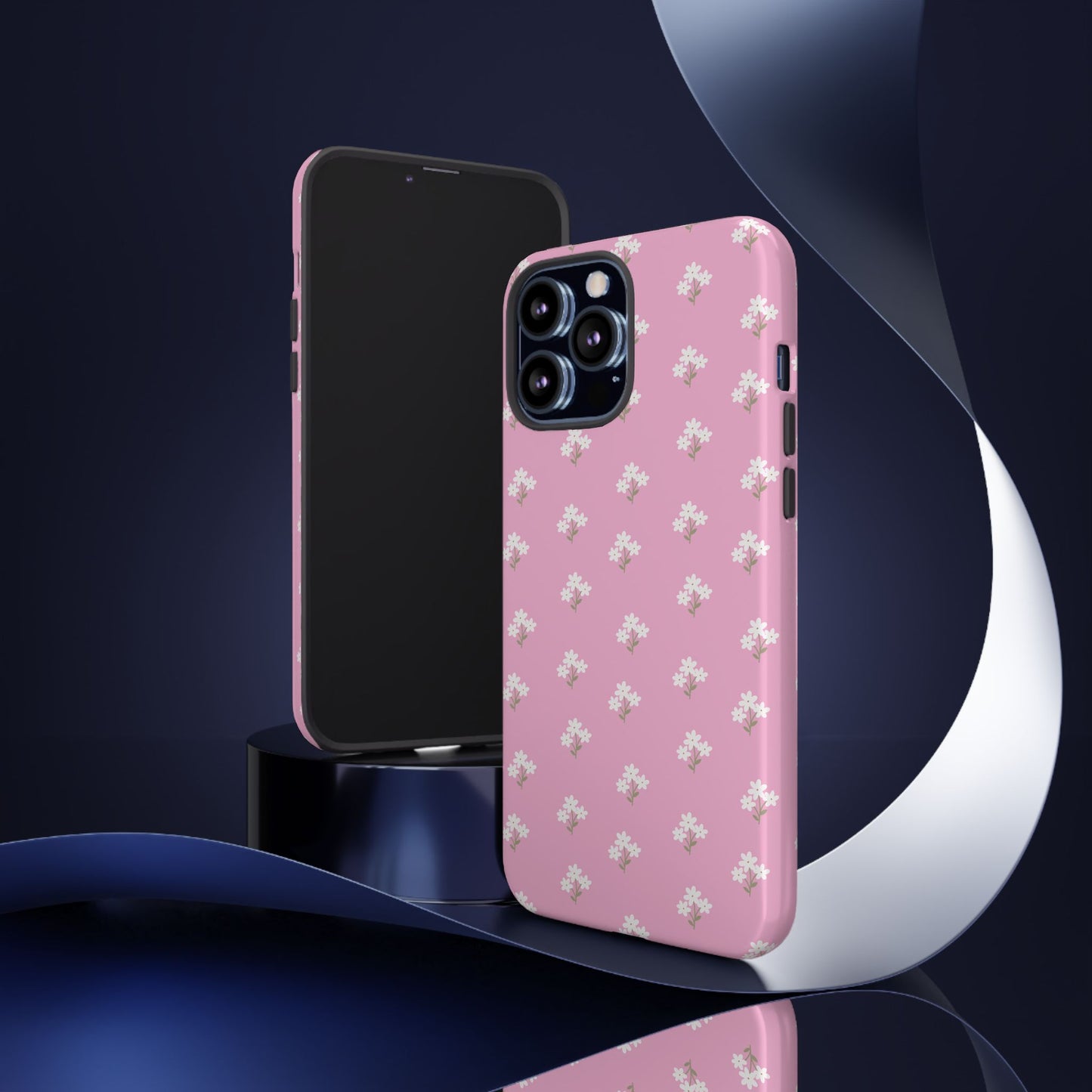 Floral Tough Phone Case - Pink Blossom Design - iPhone Samsung Galaxy Google Pixel - MahaCase