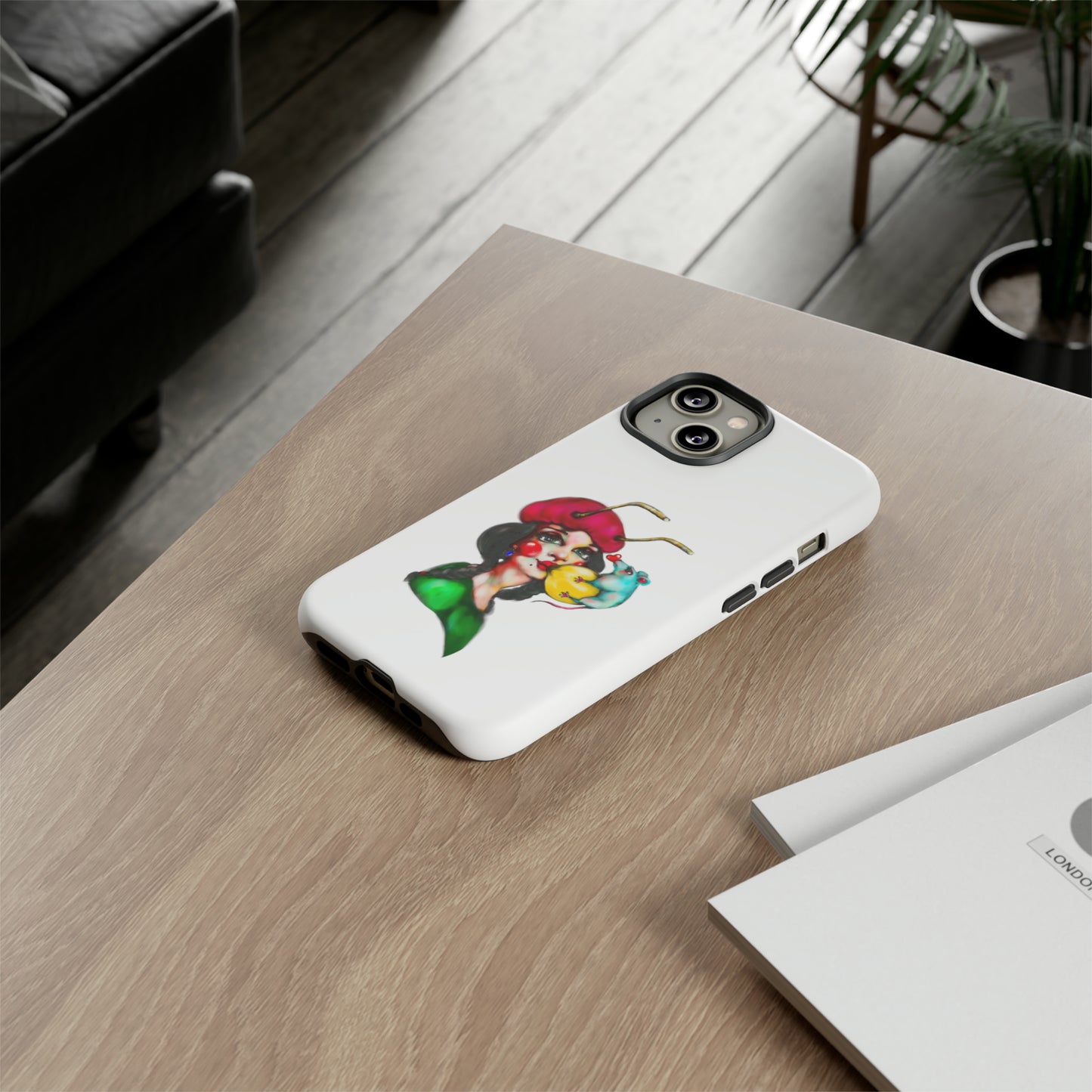 Design #211 White BKG-Tough Cases - MahaCase