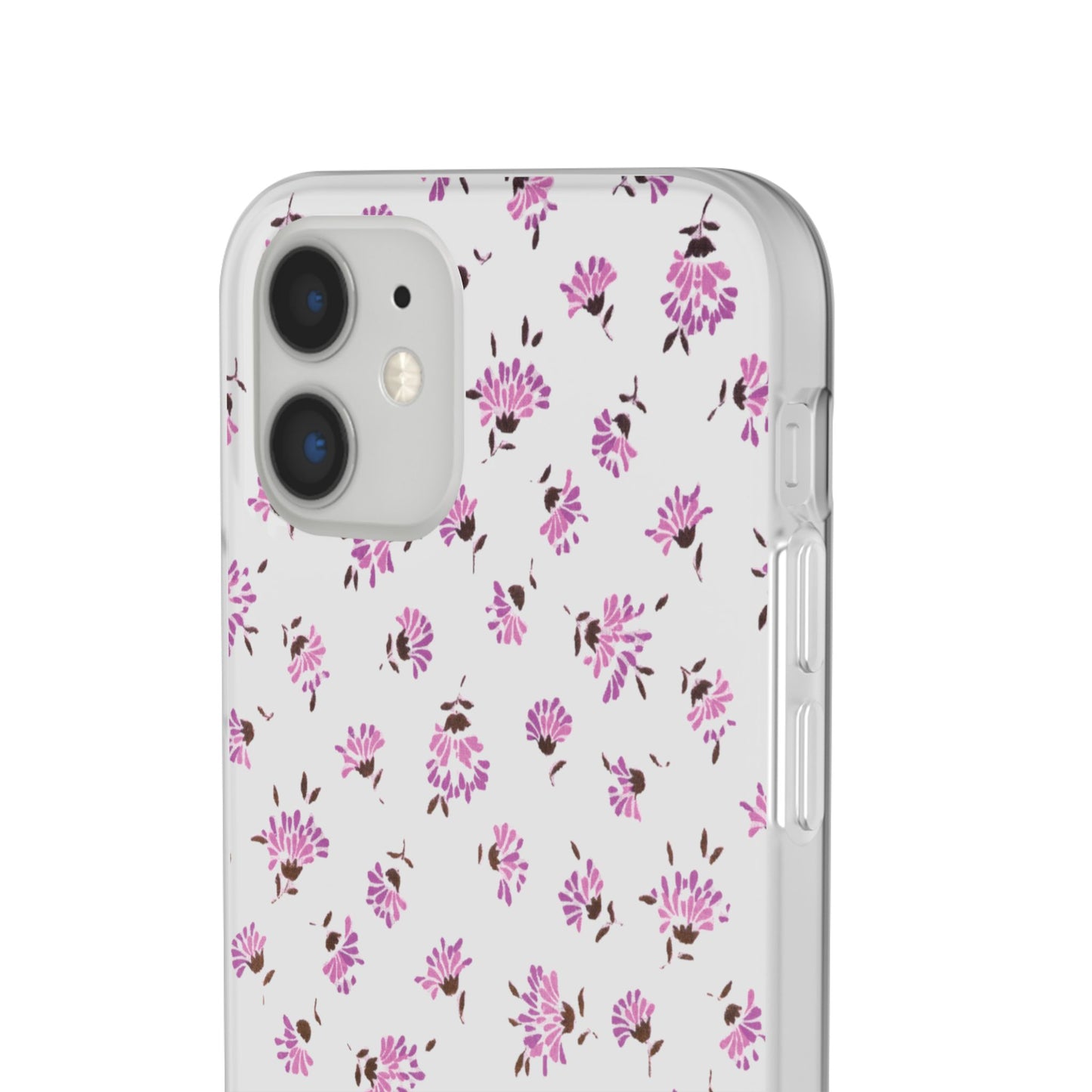 Floral Flexible Phone Case - Flower Pattern, Cute Gift for Her, Stylish Accessory, Spring Vibe, Lightweight Protective Cover- iPhone, Samsung, Gift Packaging - MahaCase
