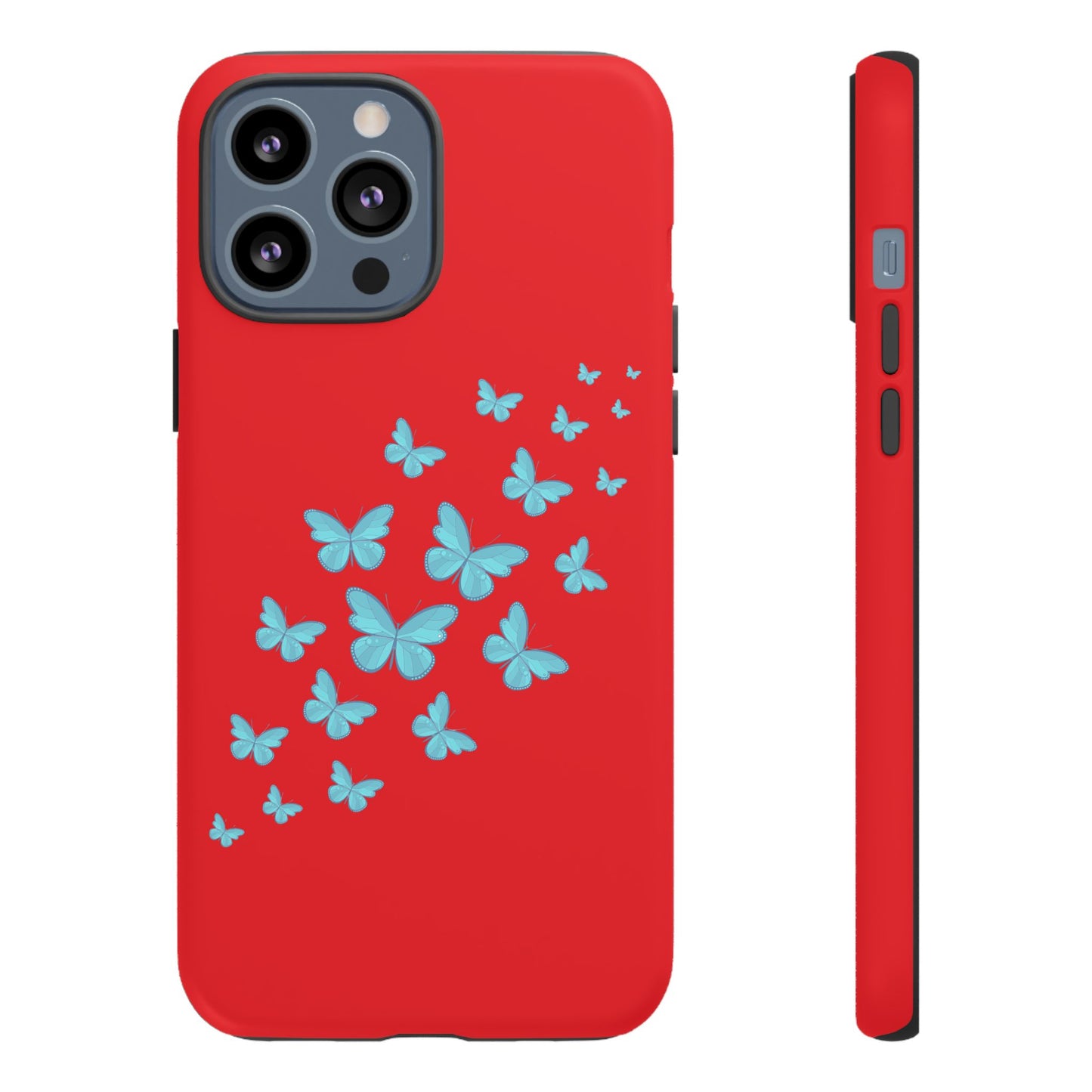Butterflies in Red - Tough Cases iPhone Samsung Google Pixel - MahaCase