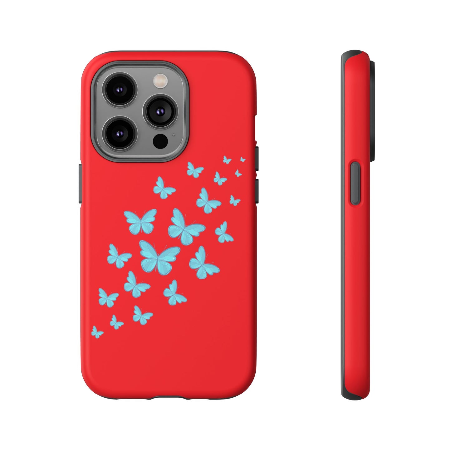 Butterflies in Red - Tough Cases iPhone Samsung Google Pixel - MahaCase