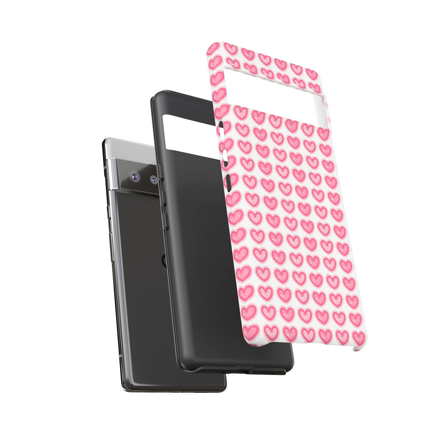 Hearts Pattern - Tough Cases iPhone Samsung Google Pixel - MahaCase