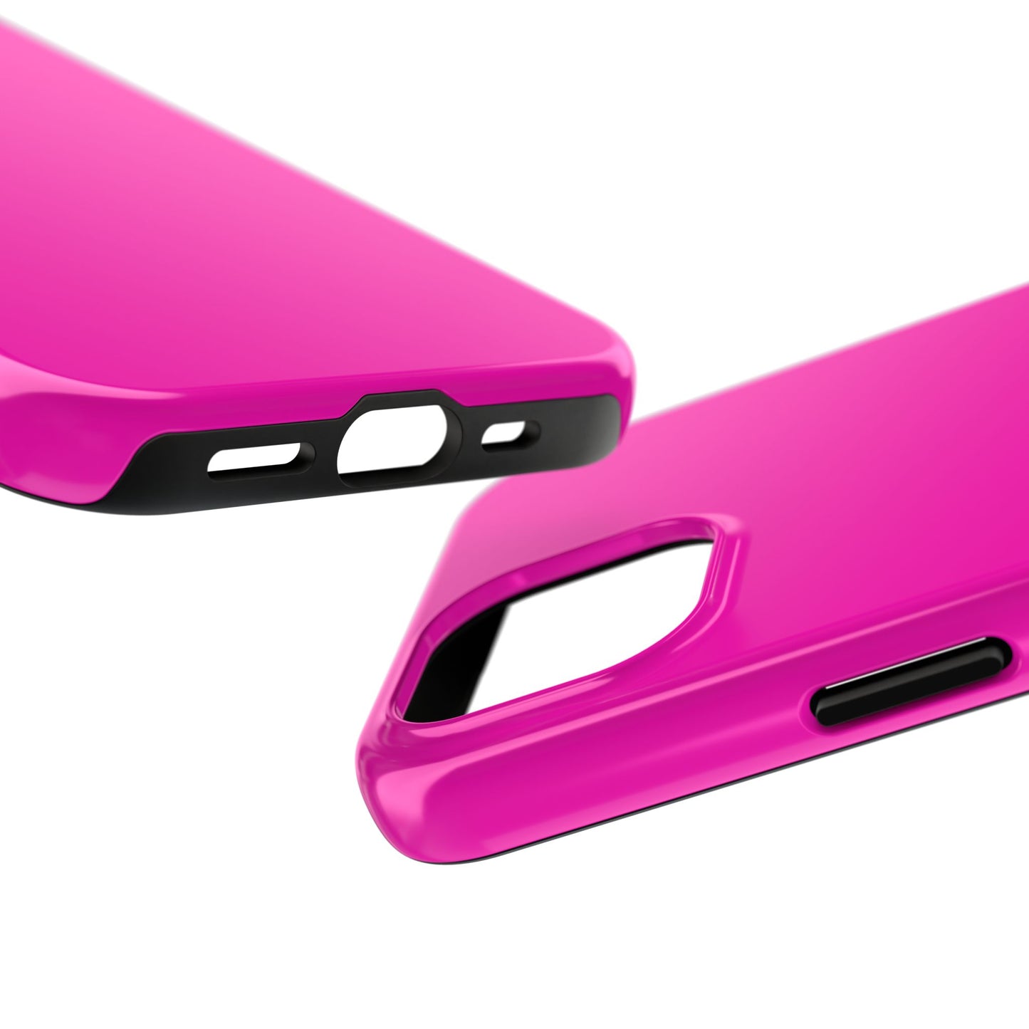 Simple Hot Pink-Tough Phone Cases - MahaCase